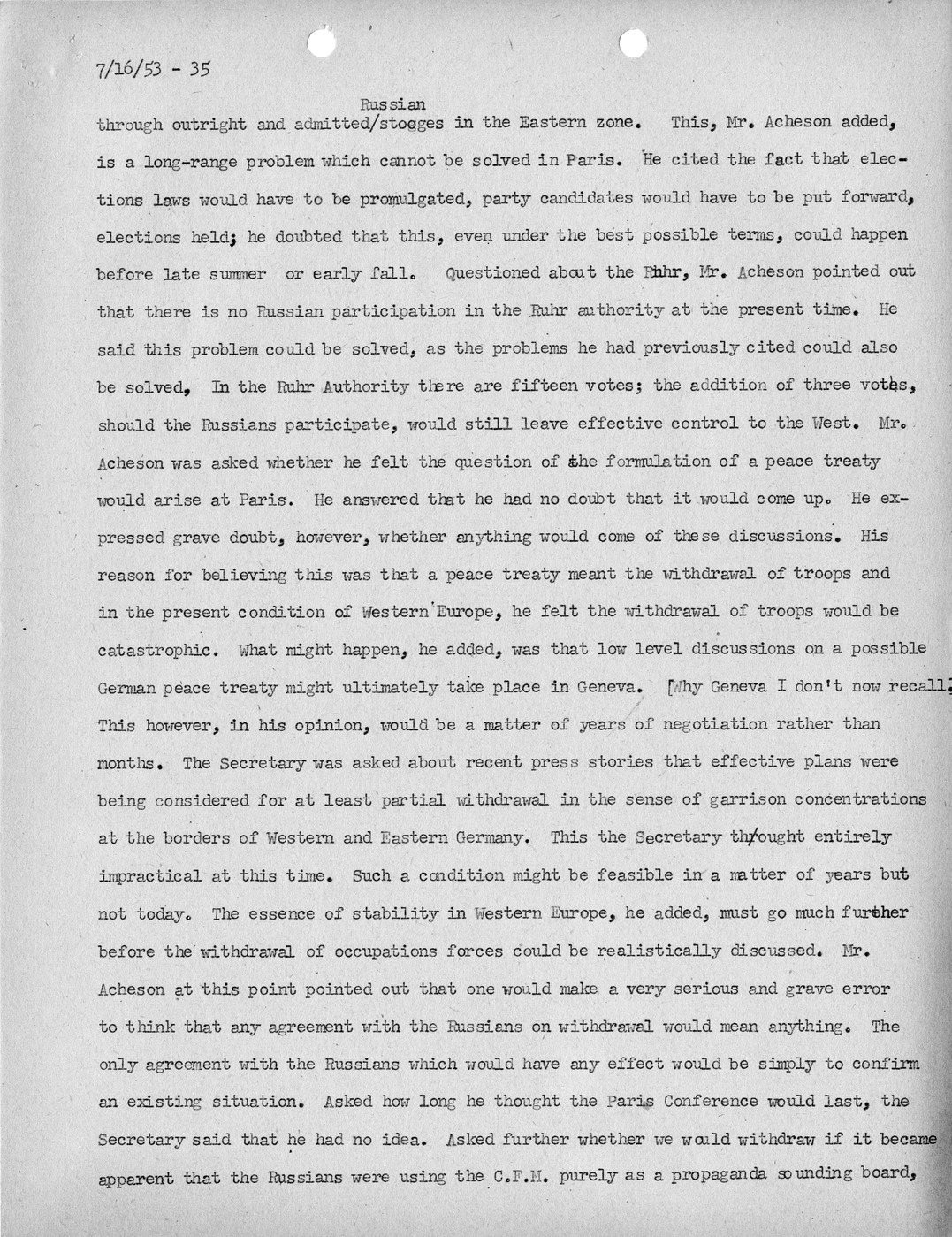 Transcript of Princeton Seminar Discussion, Reel 1 and Reel 2