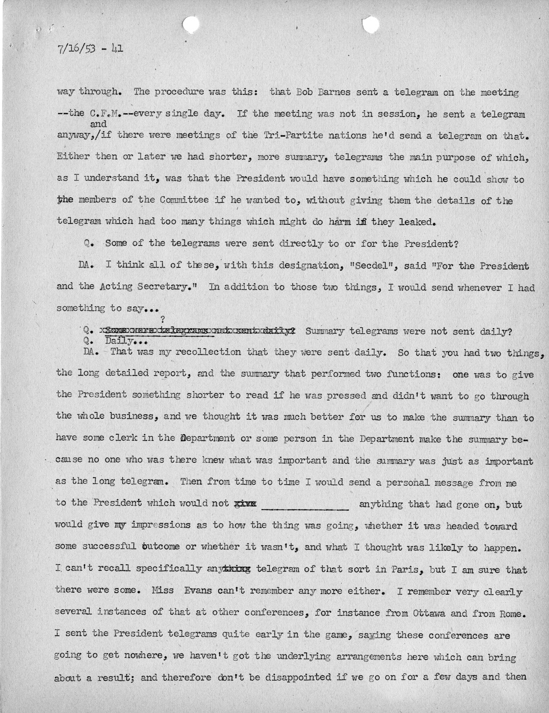 Transcript of Princeton Seminar Discussion, Reel 1 and Reel 2