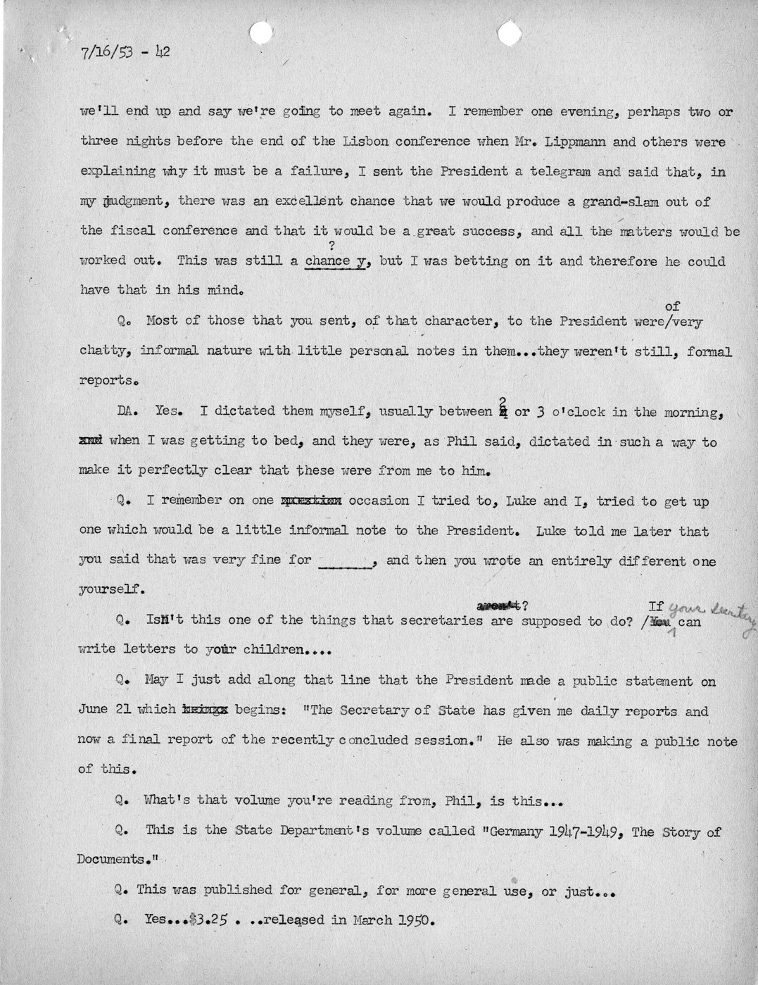 Transcript of Princeton Seminar Discussion, Reel 1 and Reel 2