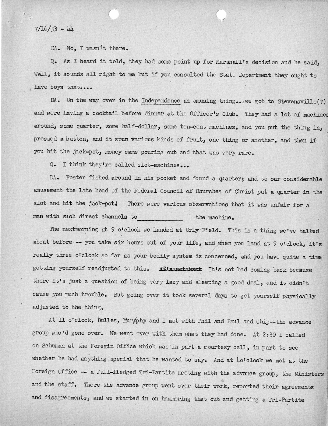 Transcript of Princeton Seminar Discussion, Reel 1 and Reel 2