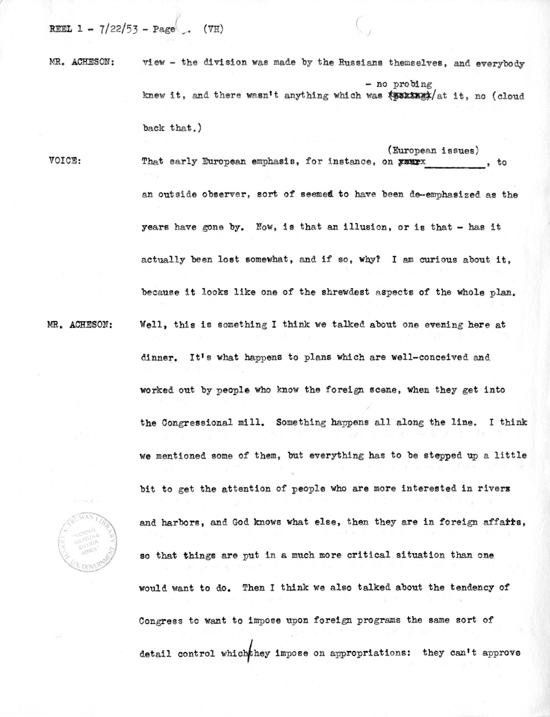 Transcript of Princeton Seminar Discussion, Reel 1