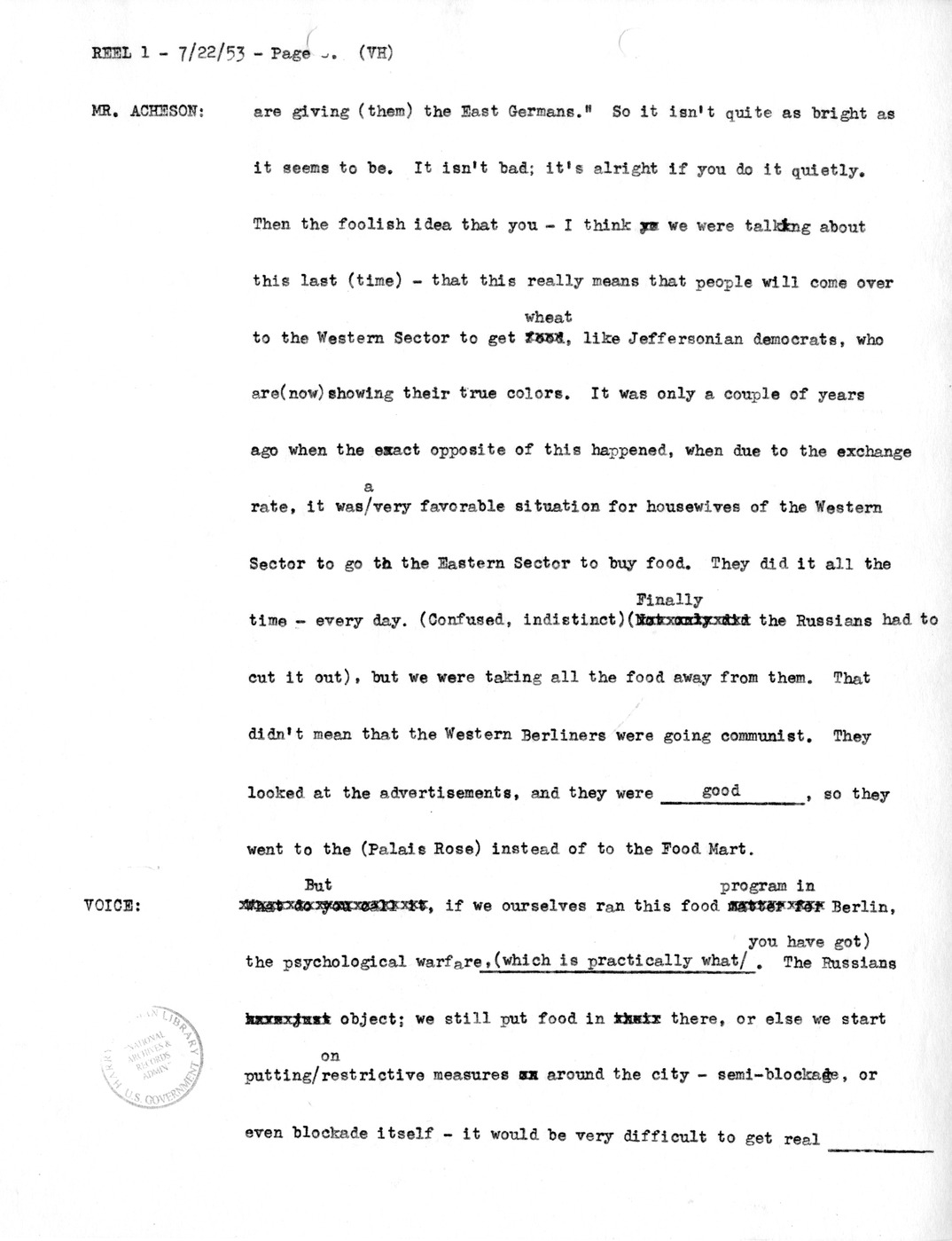 Transcript of Princeton Seminar Discussion, Reel 1