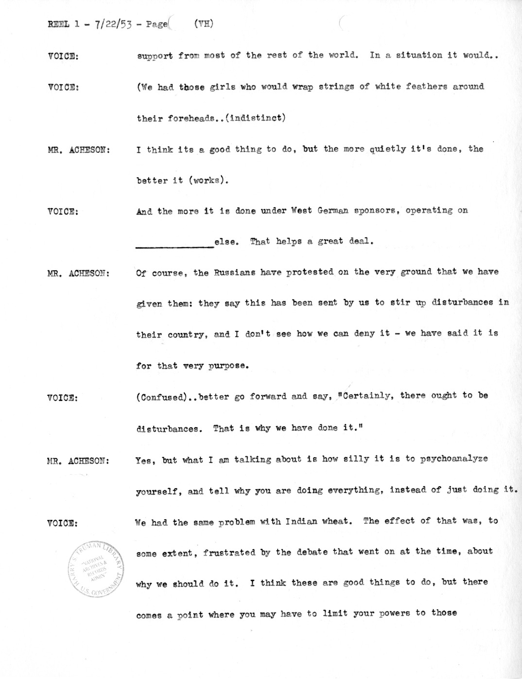 Transcript of Princeton Seminar Discussion, Reel 1