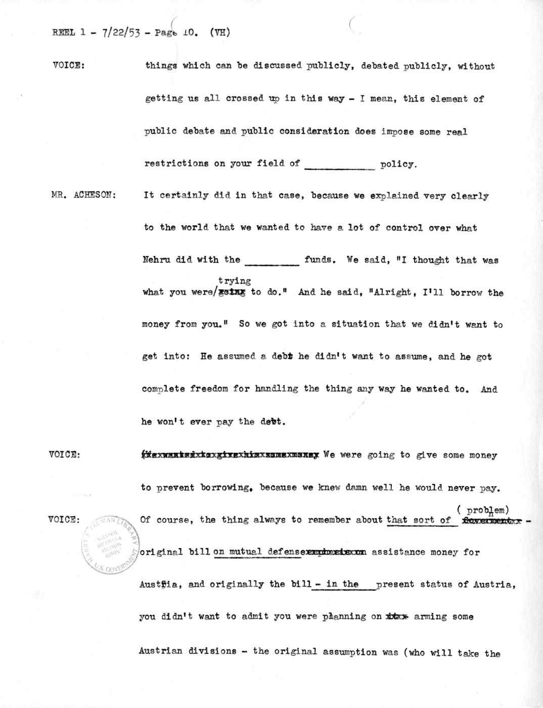 Transcript of Princeton Seminar Discussion, Reel 1