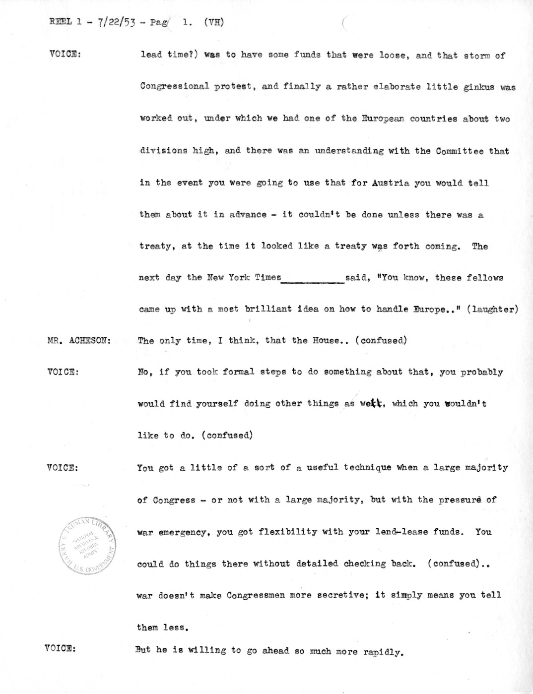 Transcript of Princeton Seminar Discussion, Reel 1