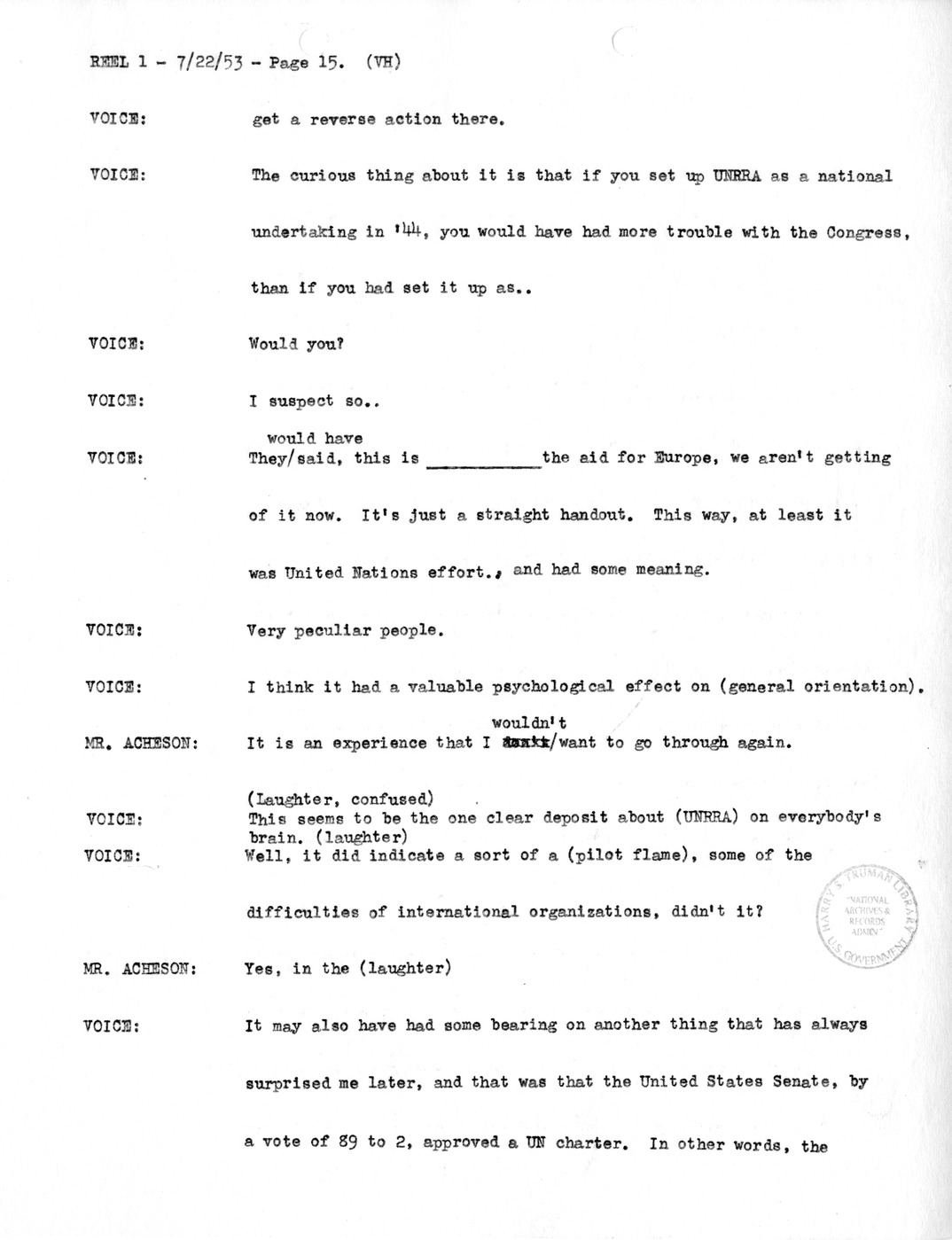 Transcript of Princeton Seminar Discussion, Reel 1