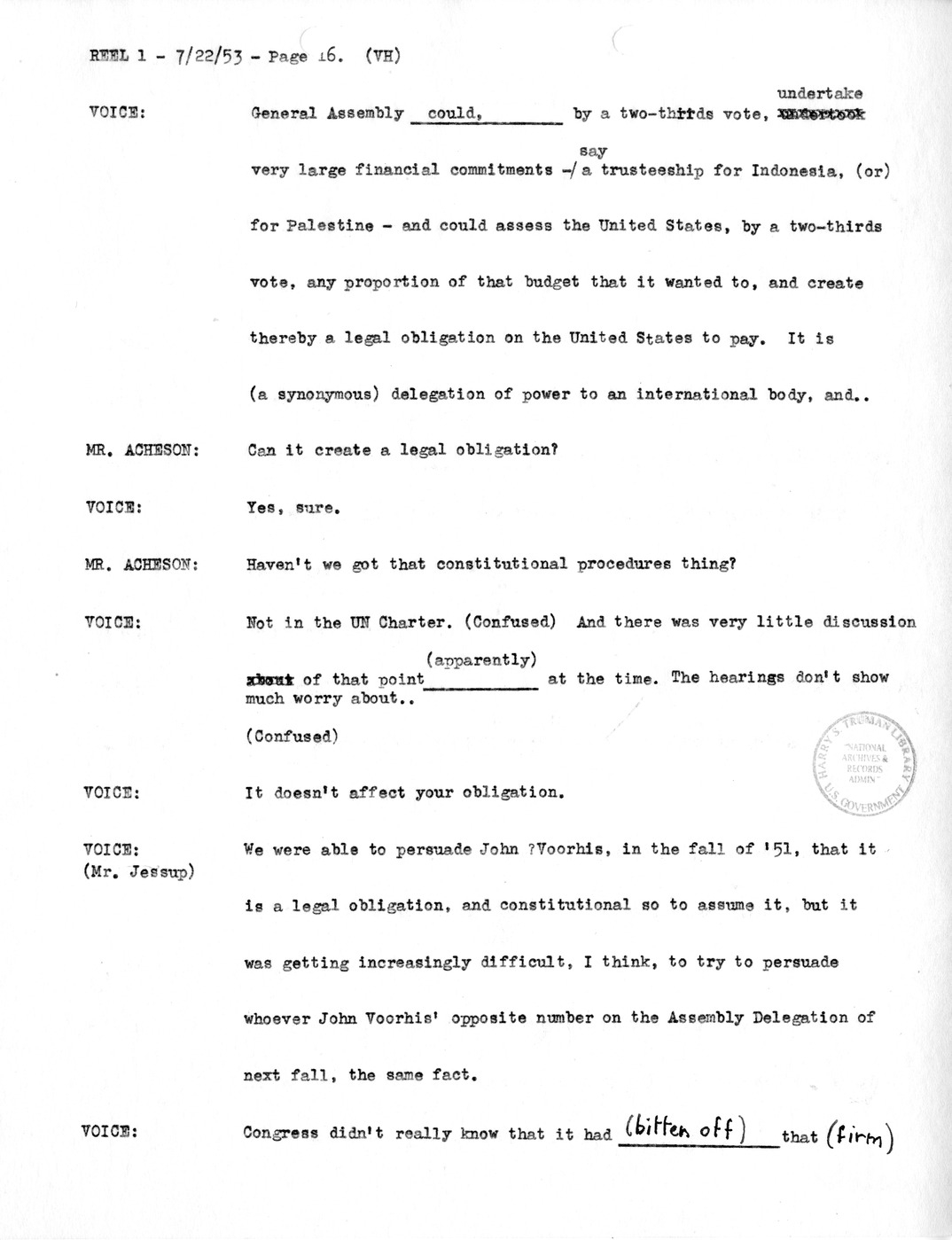 Transcript of Princeton Seminar Discussion, Reel 1