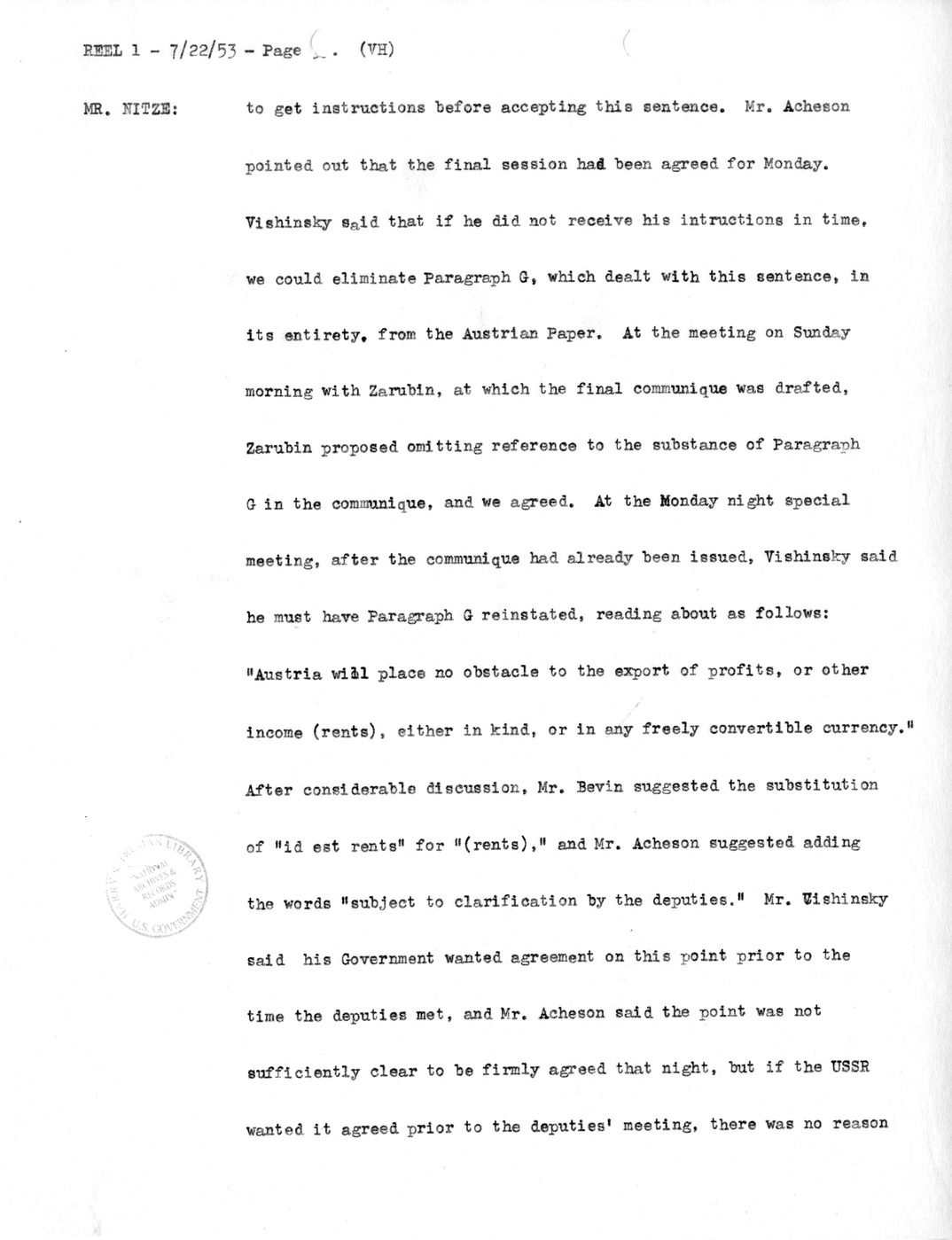 Transcript of Princeton Seminar Discussion, Reel 1