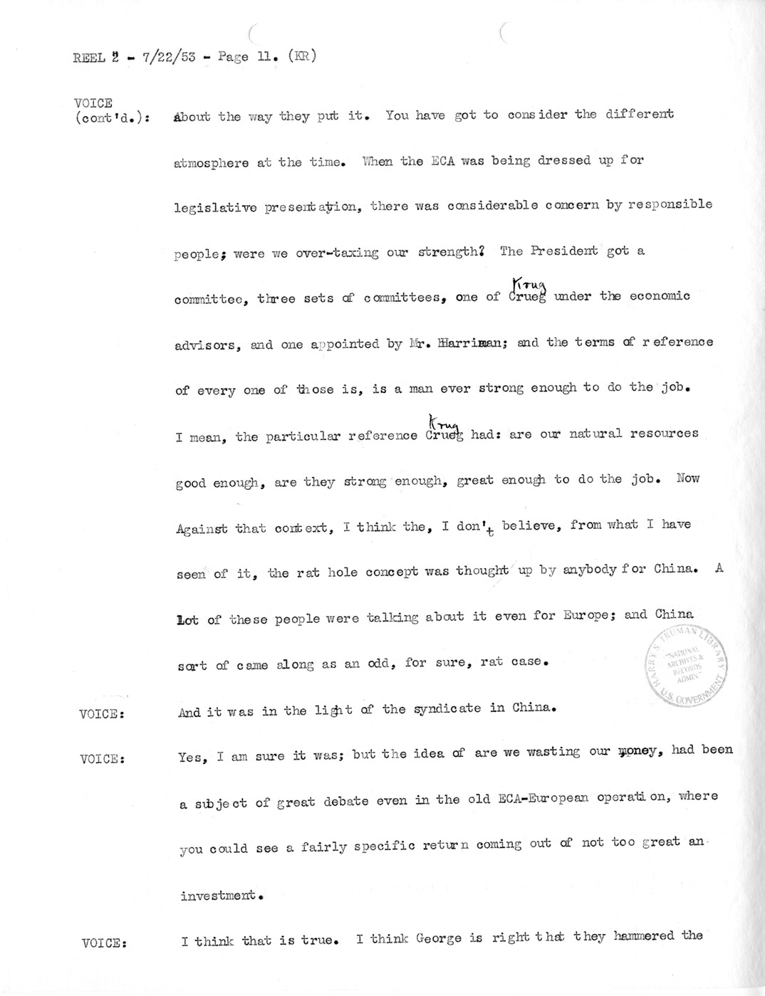 Transcript of Princeton Seminar Discussion, Reel 2