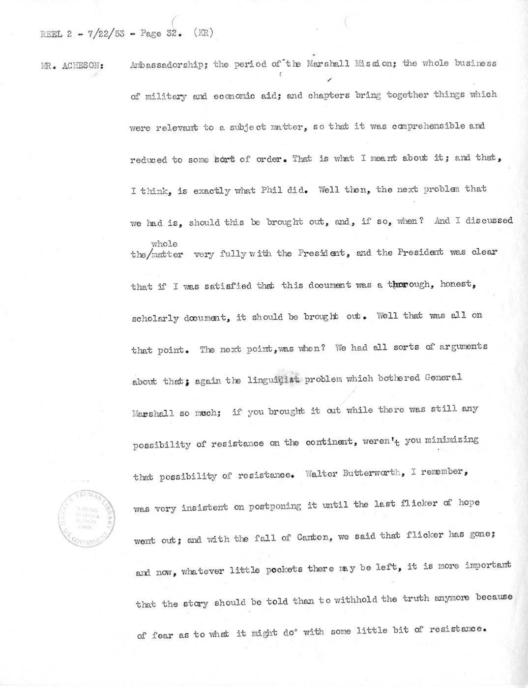 Transcript of Princeton Seminar Discussion, Reel 2