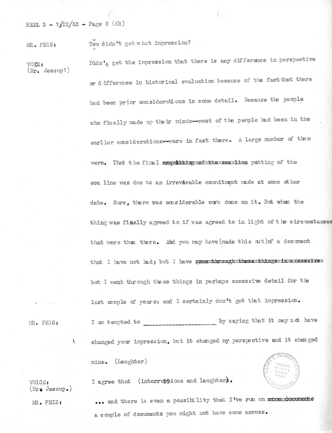 Transcript of Princeton Seminar Discussion, Reel 3