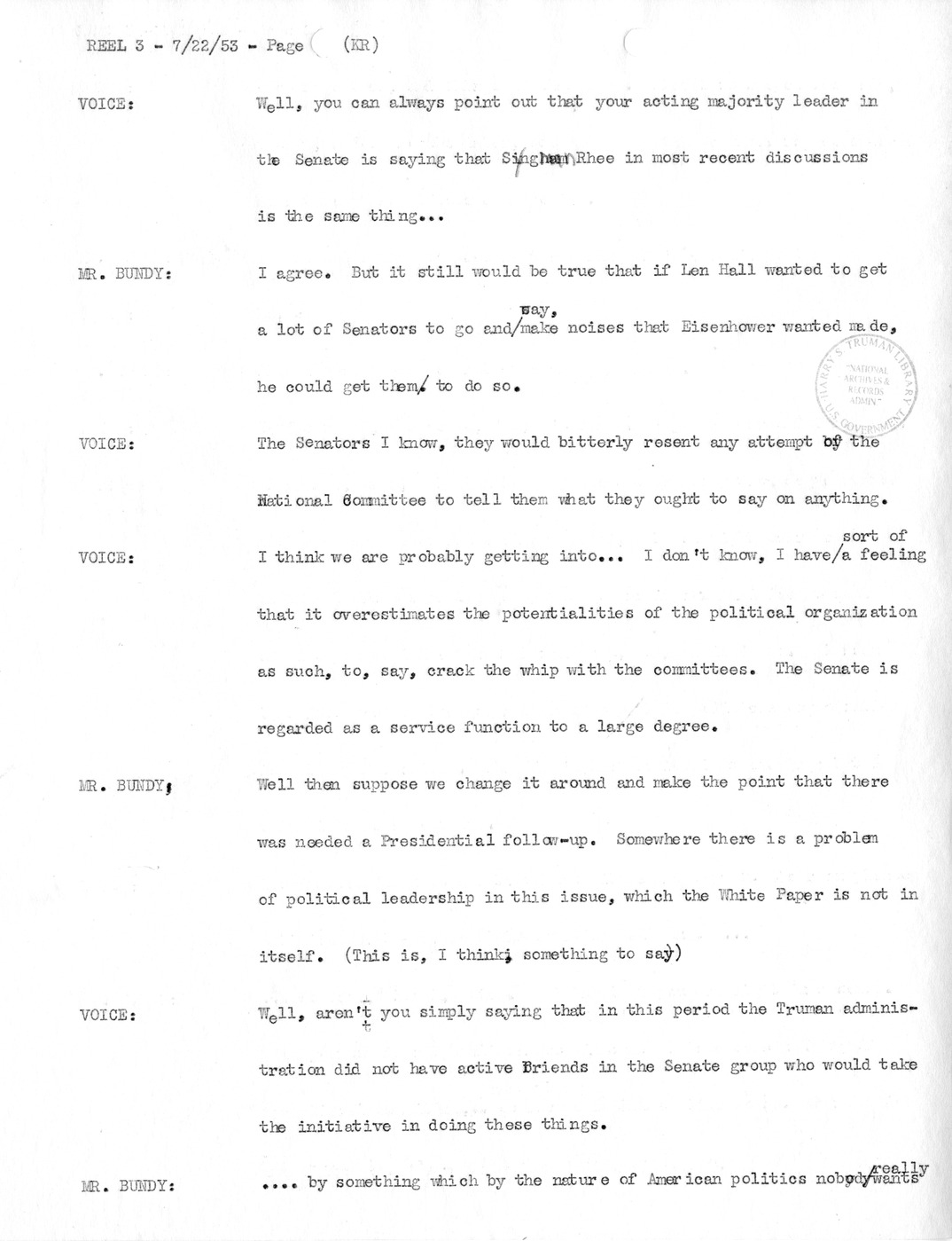 Transcript of Princeton Seminar Discussion, Reel 3