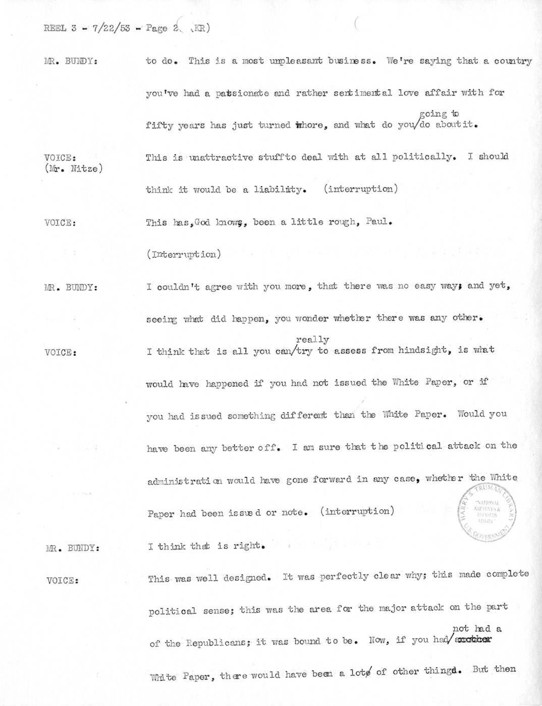 Transcript of Princeton Seminar Discussion, Reel 3