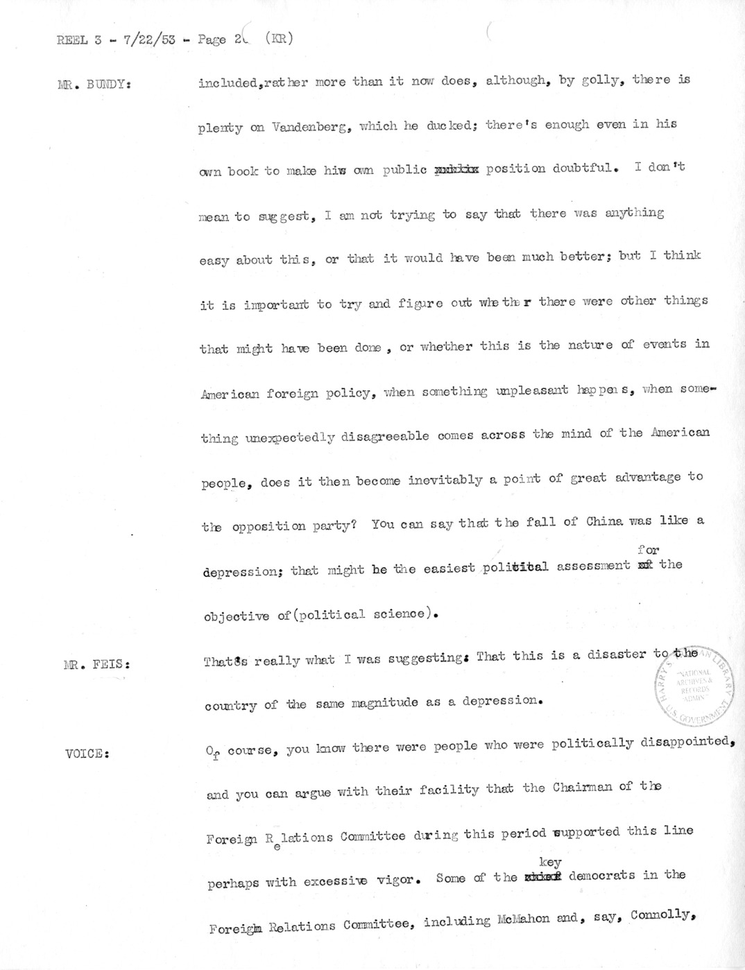 Transcript of Princeton Seminar Discussion, Reel 3
