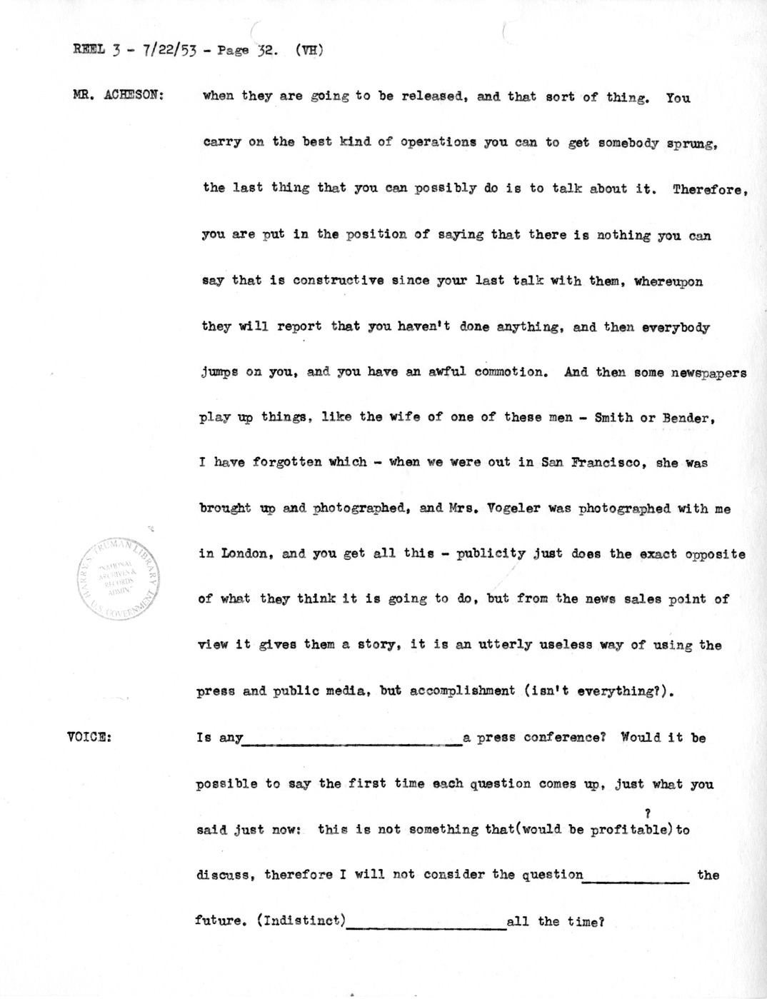 Transcript of Princeton Seminar Discussion, Reel 3