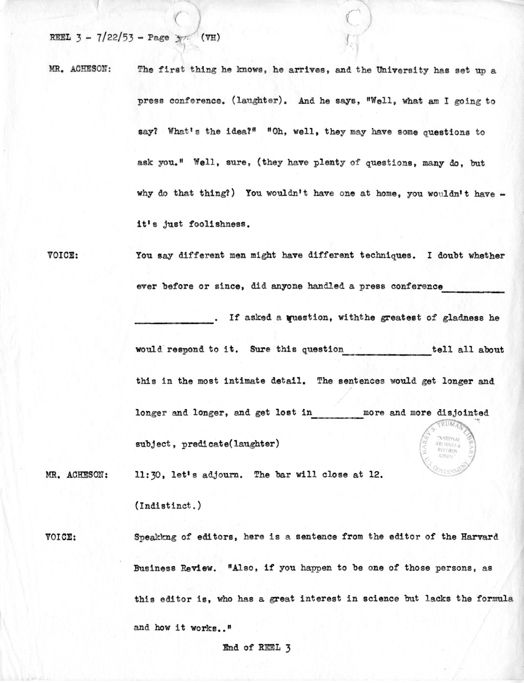 Transcript of Princeton Seminar Discussion, Reel 3