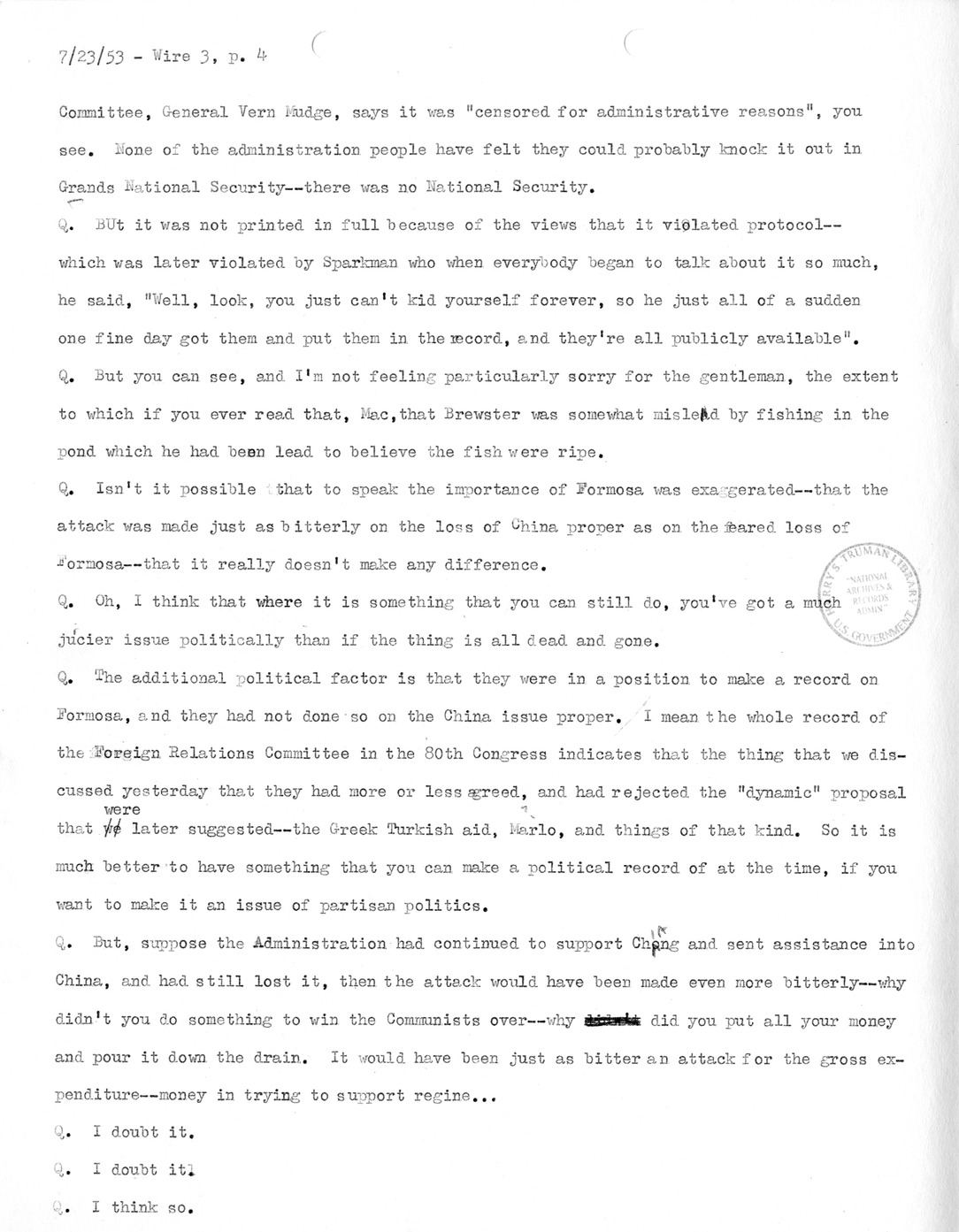 Transcript of Princeton Seminar Discussion, Wire 3