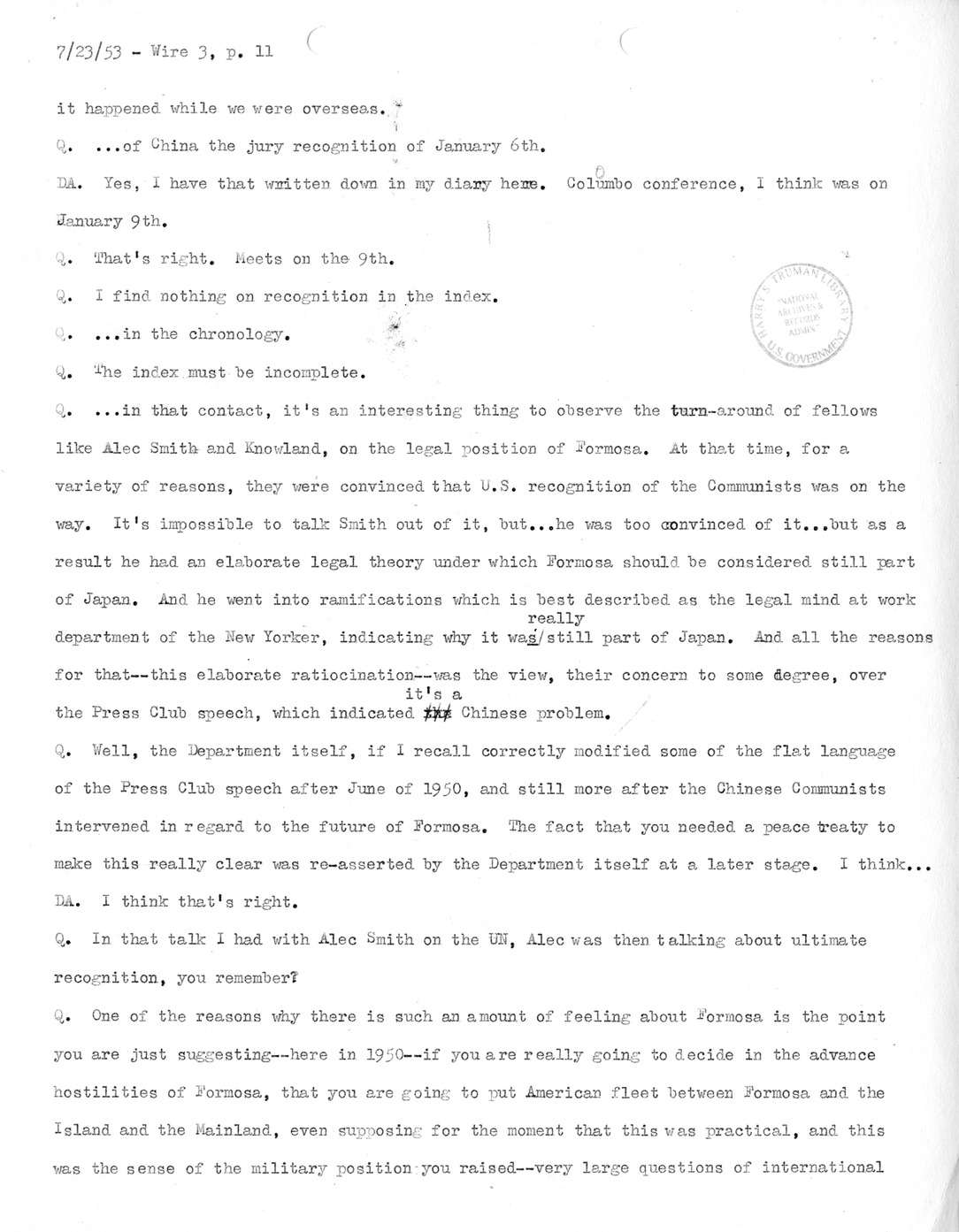 Transcript of Princeton Seminar Discussion, Wire 3