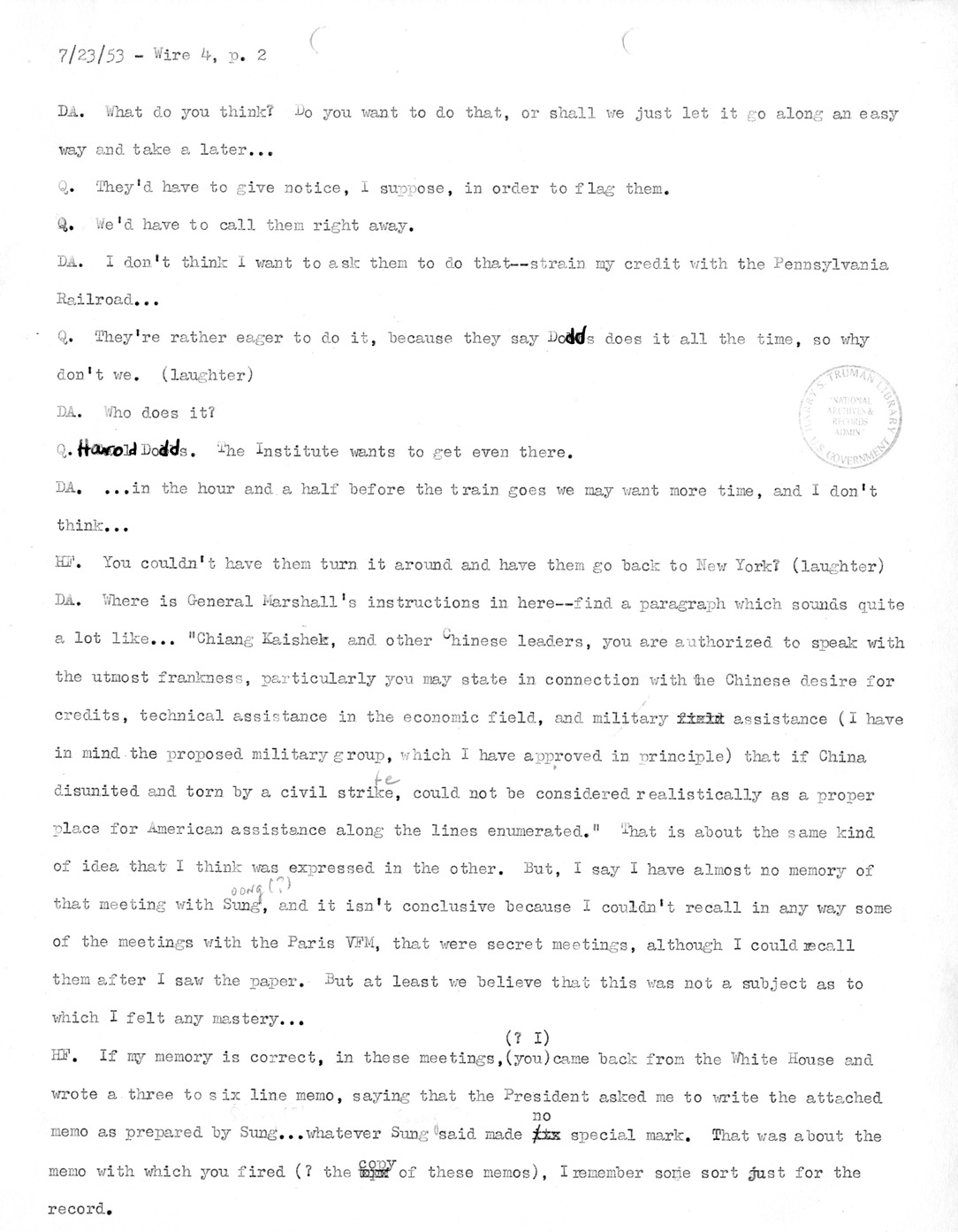 Transcript of Princeton Seminar Discussion, Wire 4