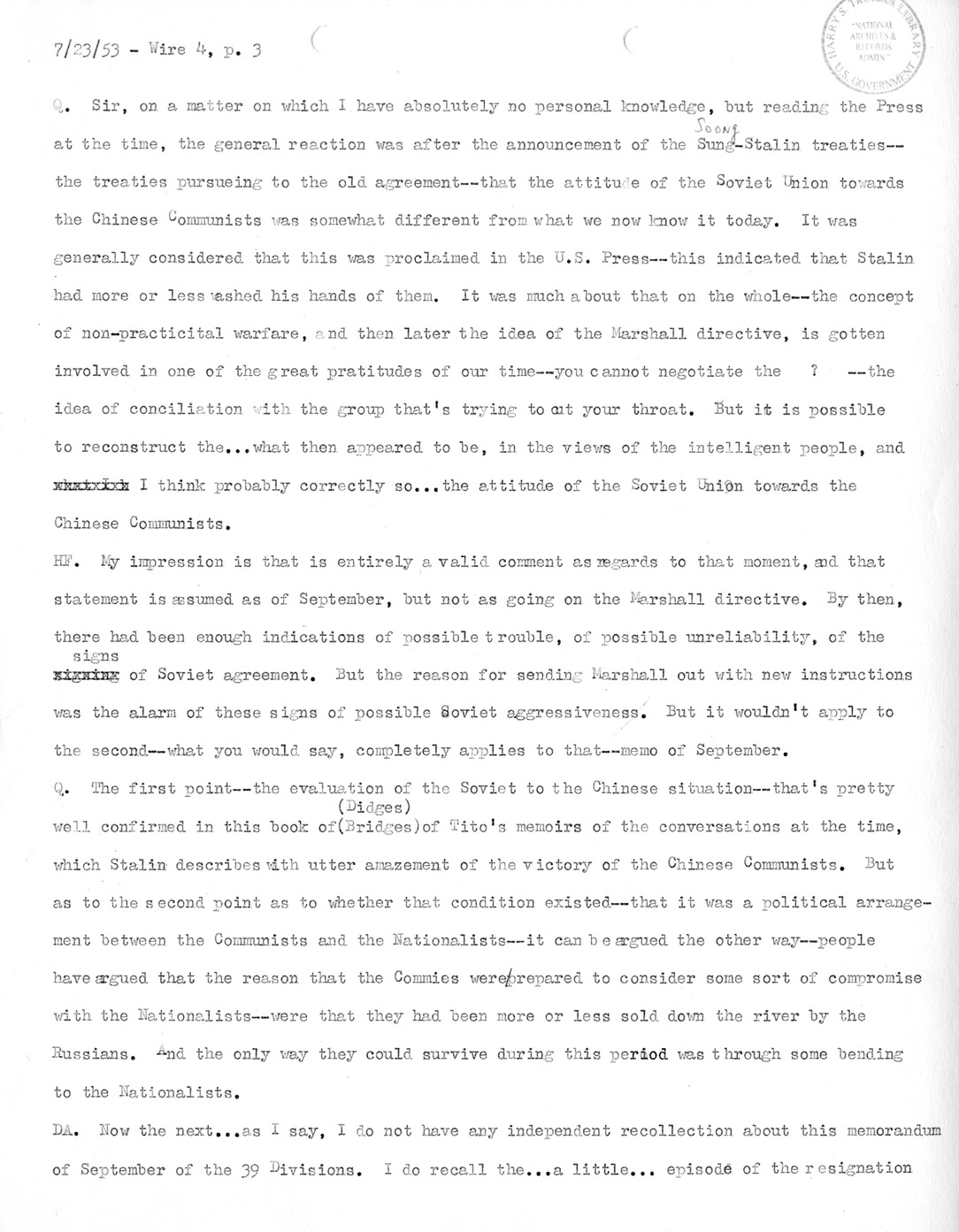 Transcript of Princeton Seminar Discussion, Wire 4
