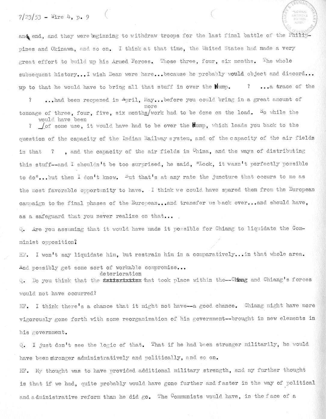 Transcript of Princeton Seminar Discussion, Wire 4