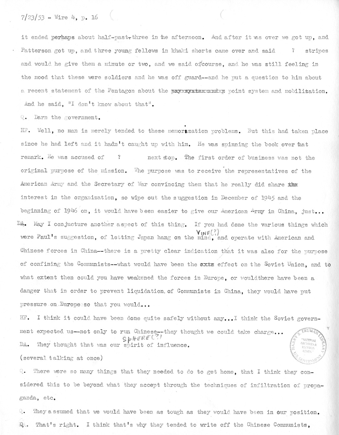 Transcript of Princeton Seminar Discussion, Wire 4