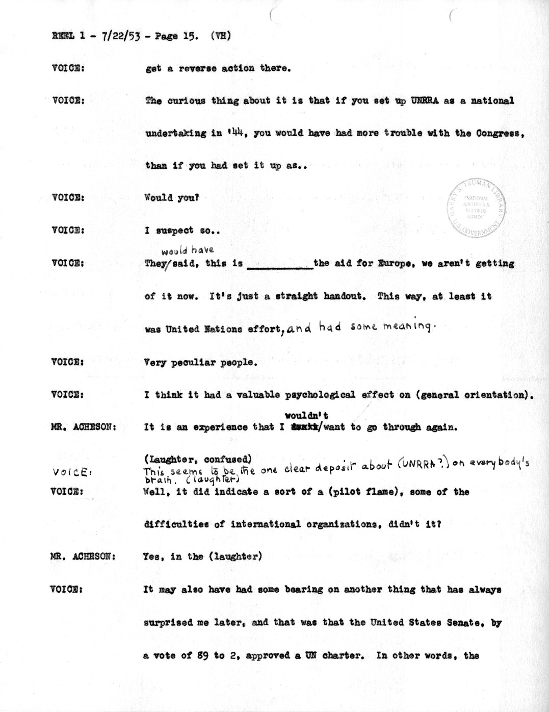 Transcript of Princeton Seminar Discussion, Reel 1