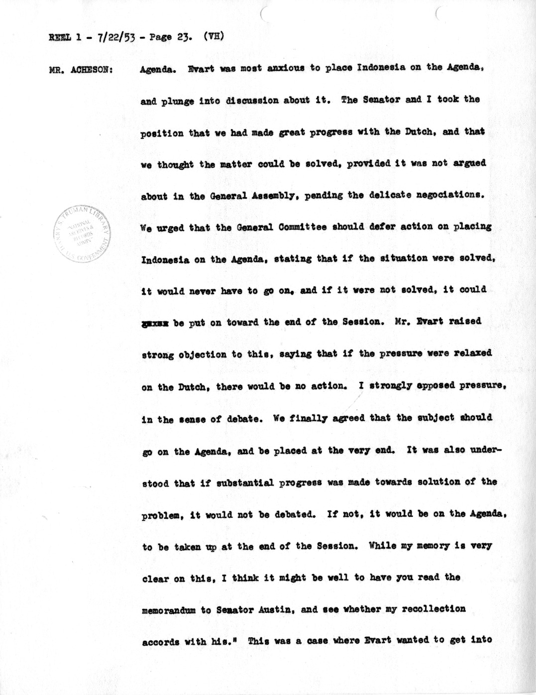 Transcript of Princeton Seminar Discussion, Reel 1