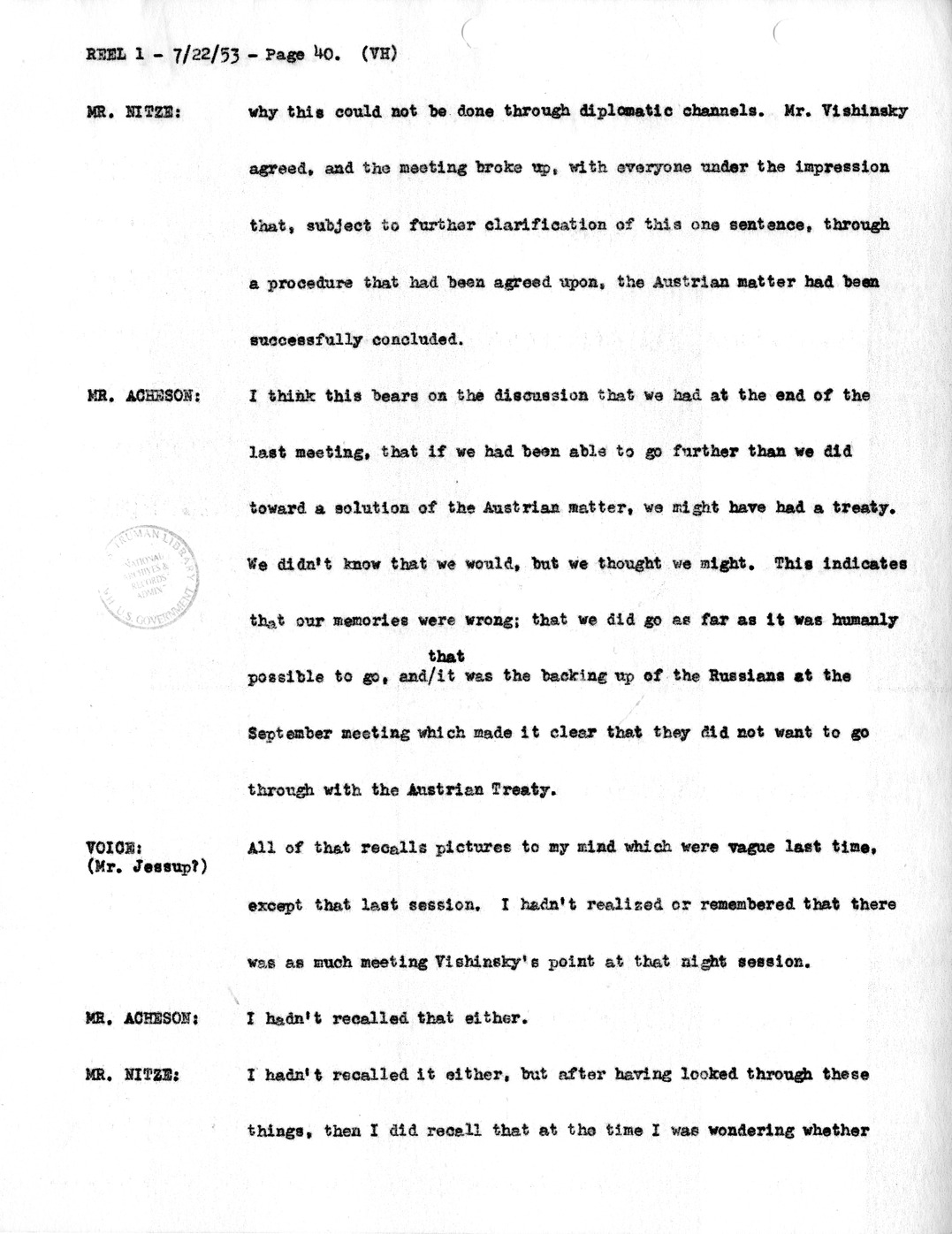 Transcript of Princeton Seminar Discussion, Reel 1