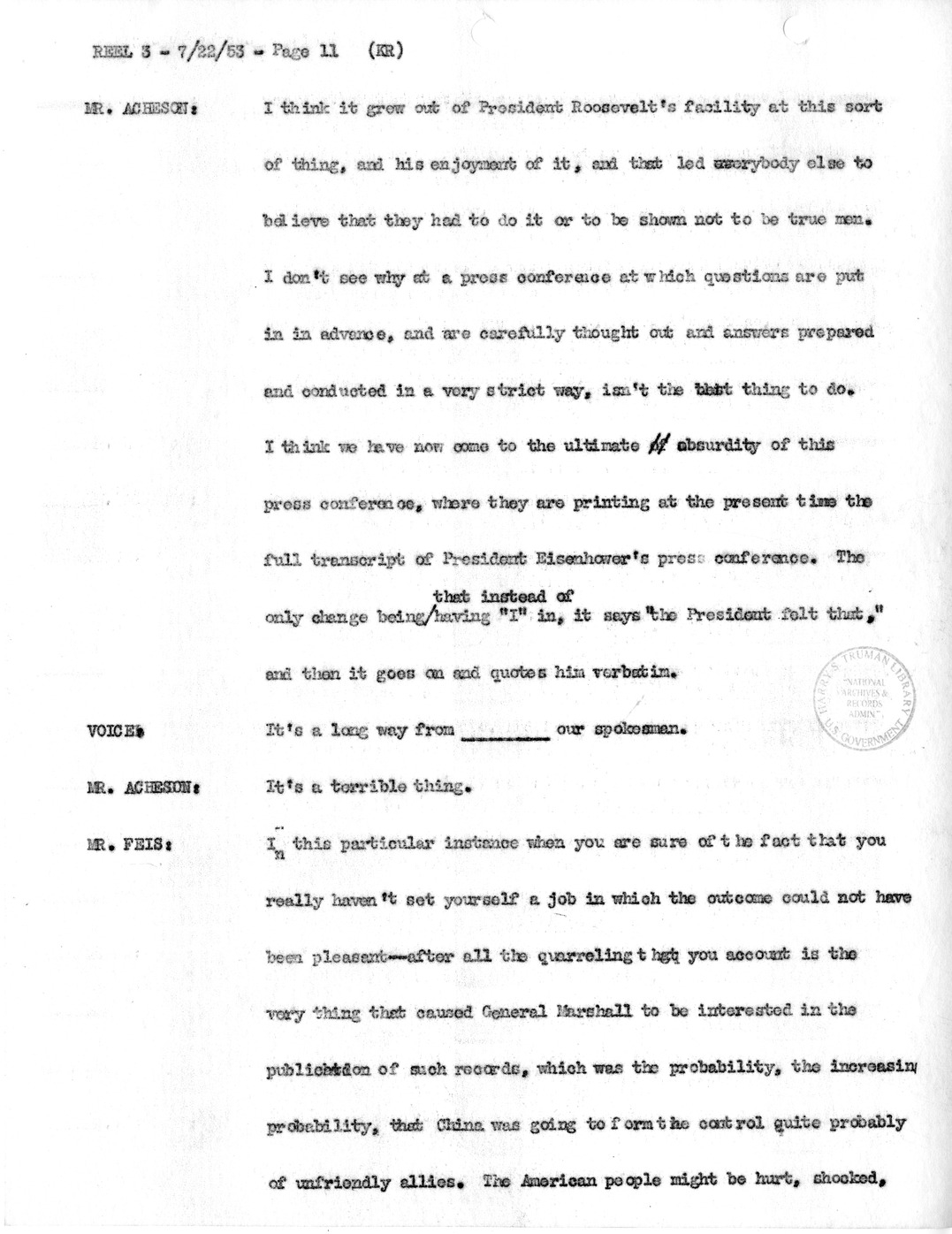 Transcript of Princeton Seminar Discussion, Reel 3