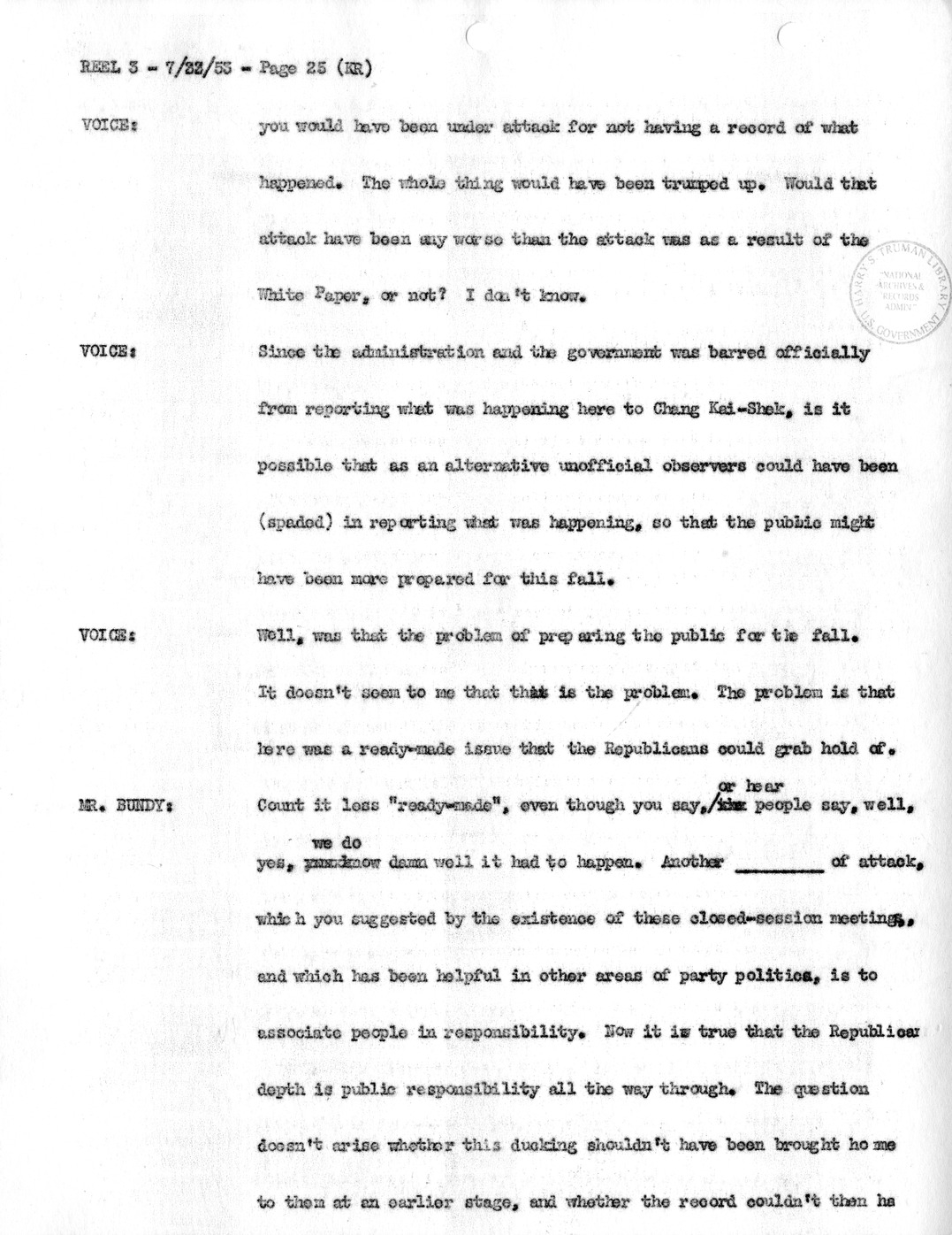 Transcript of Princeton Seminar Discussion, Reel 3