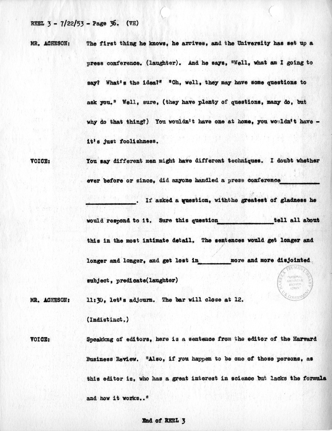 Transcript of Princeton Seminar Discussion, Reel 3