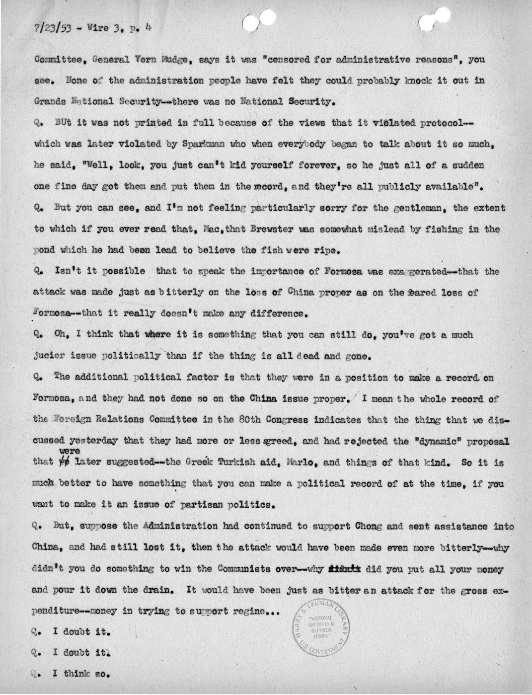 Transcript of Princeton Seminar Discussion, Wire 3