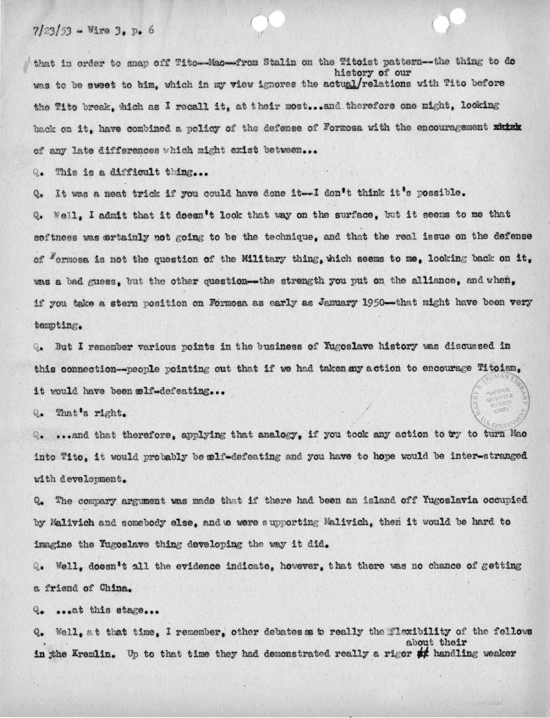 Transcript of Princeton Seminar Discussion, Wire 3
