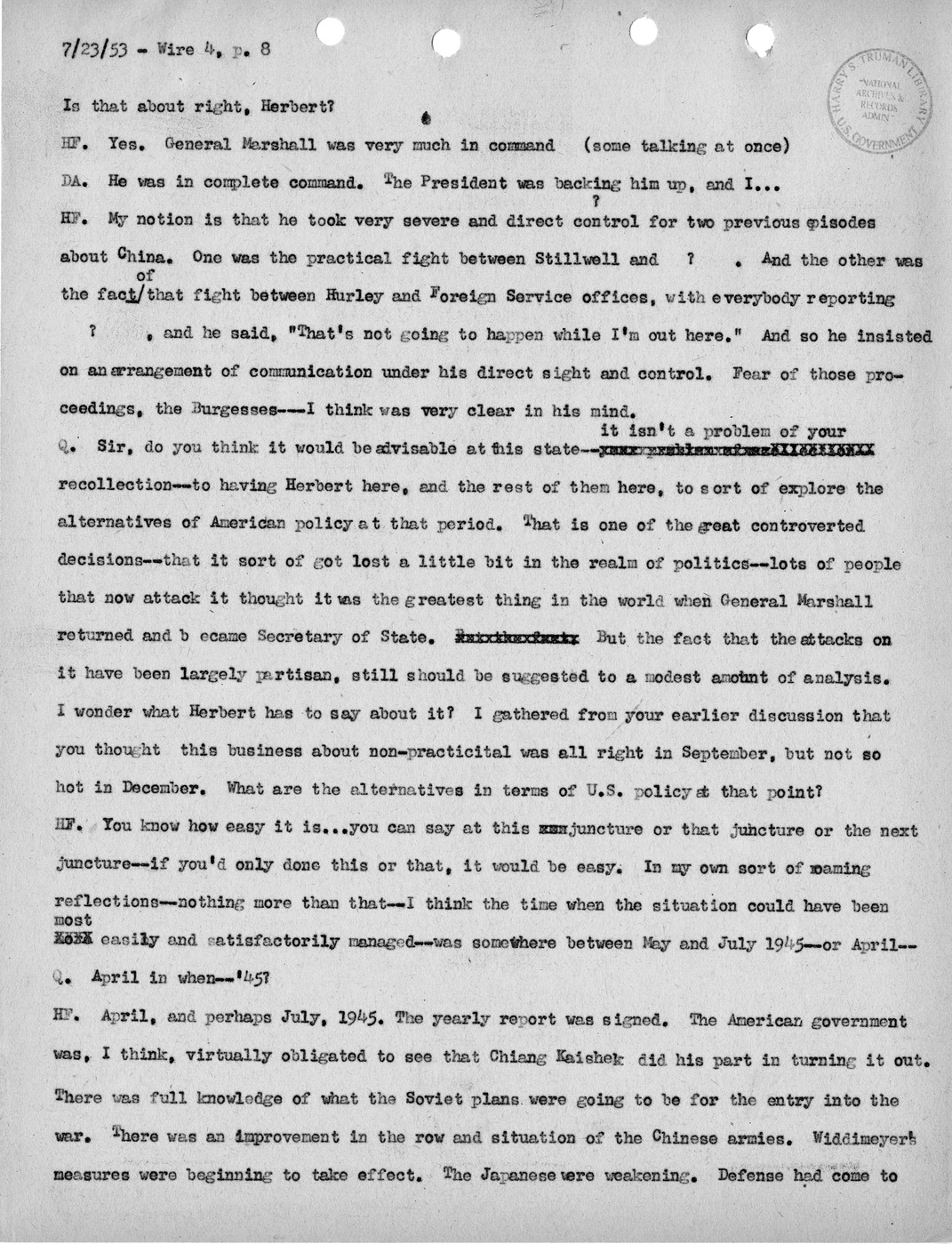 Transcript of Princeton Seminar Discussion, Wire 4