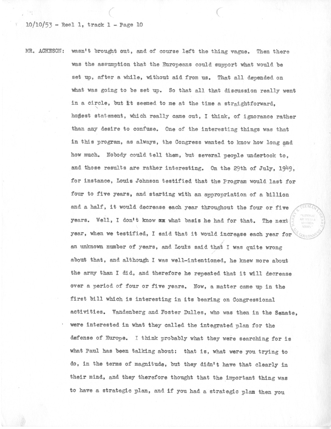 Transcript of Princeton Seminars Discussion, Reel 1, Track 1