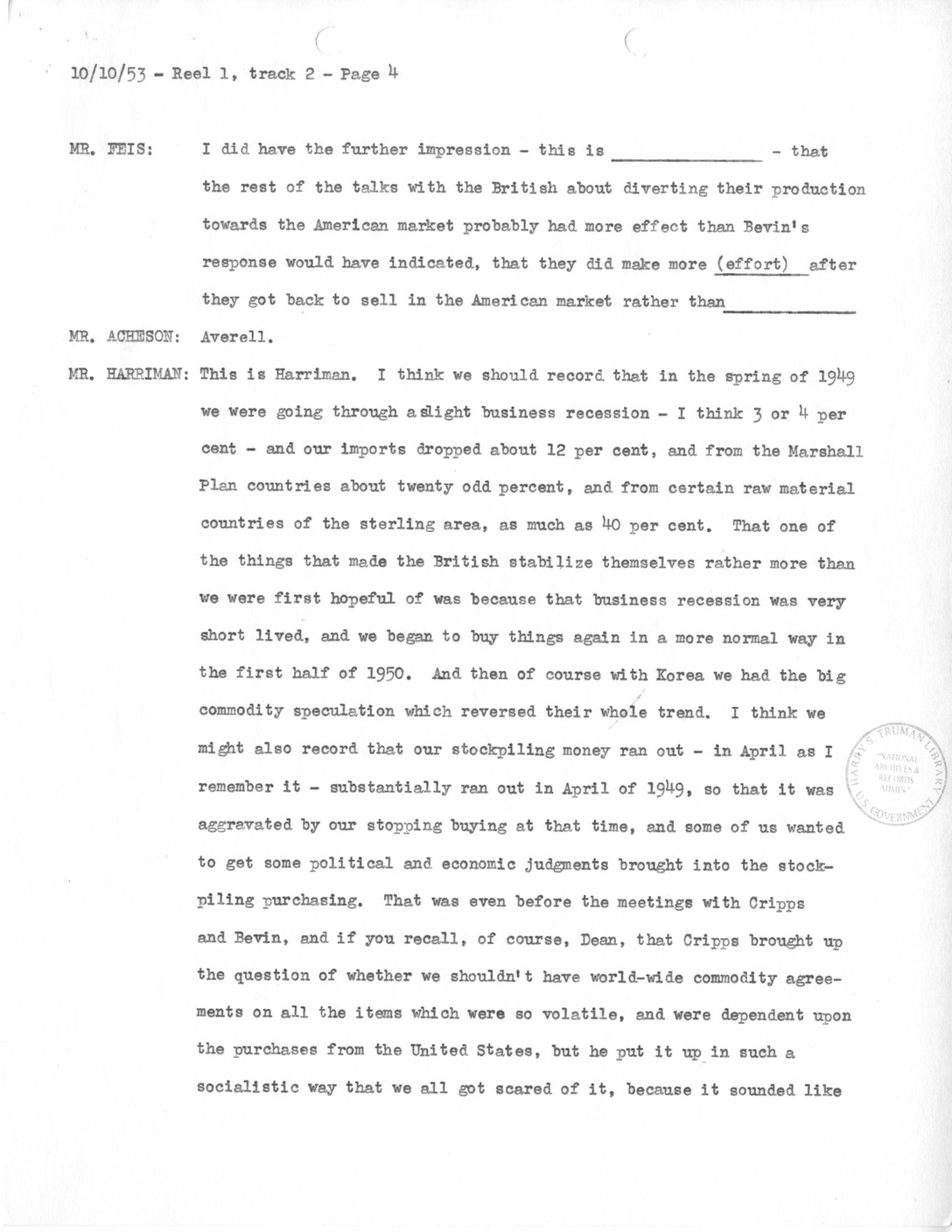 Transcript of Princeton Seminars Discussion, Reel 1, Track 2