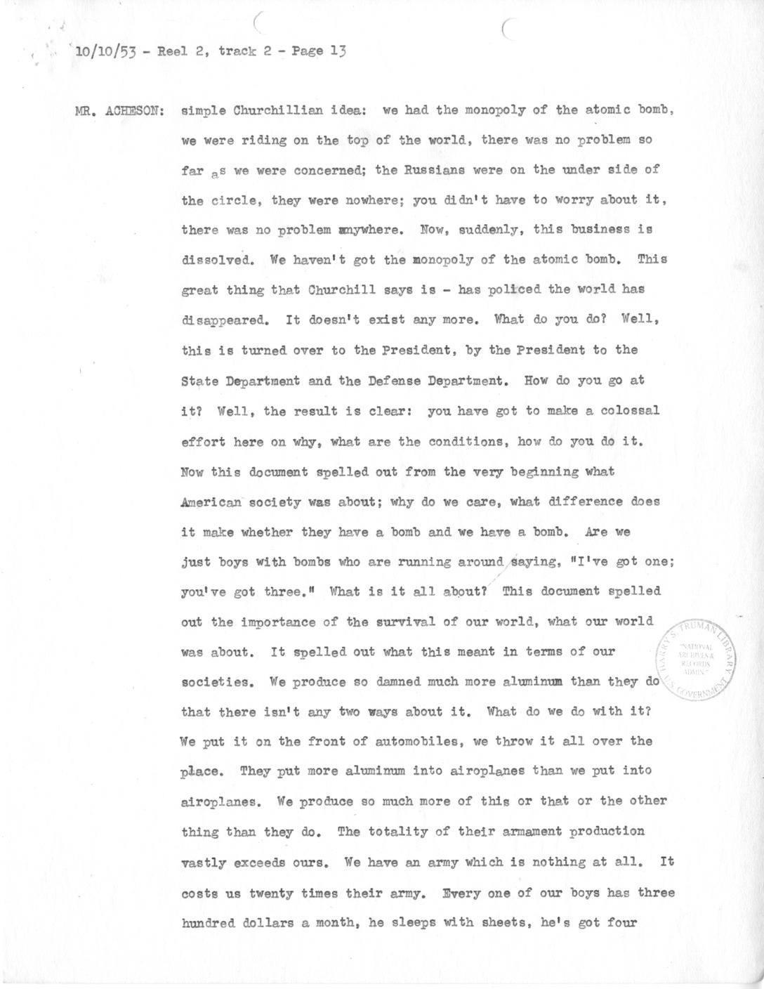 Transcript of Princeton Seminars Discussion, Reel 2, Track 2