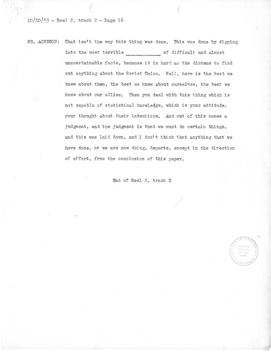 Transcript of Princeton Seminars Discussion, Reel 2, Track 2