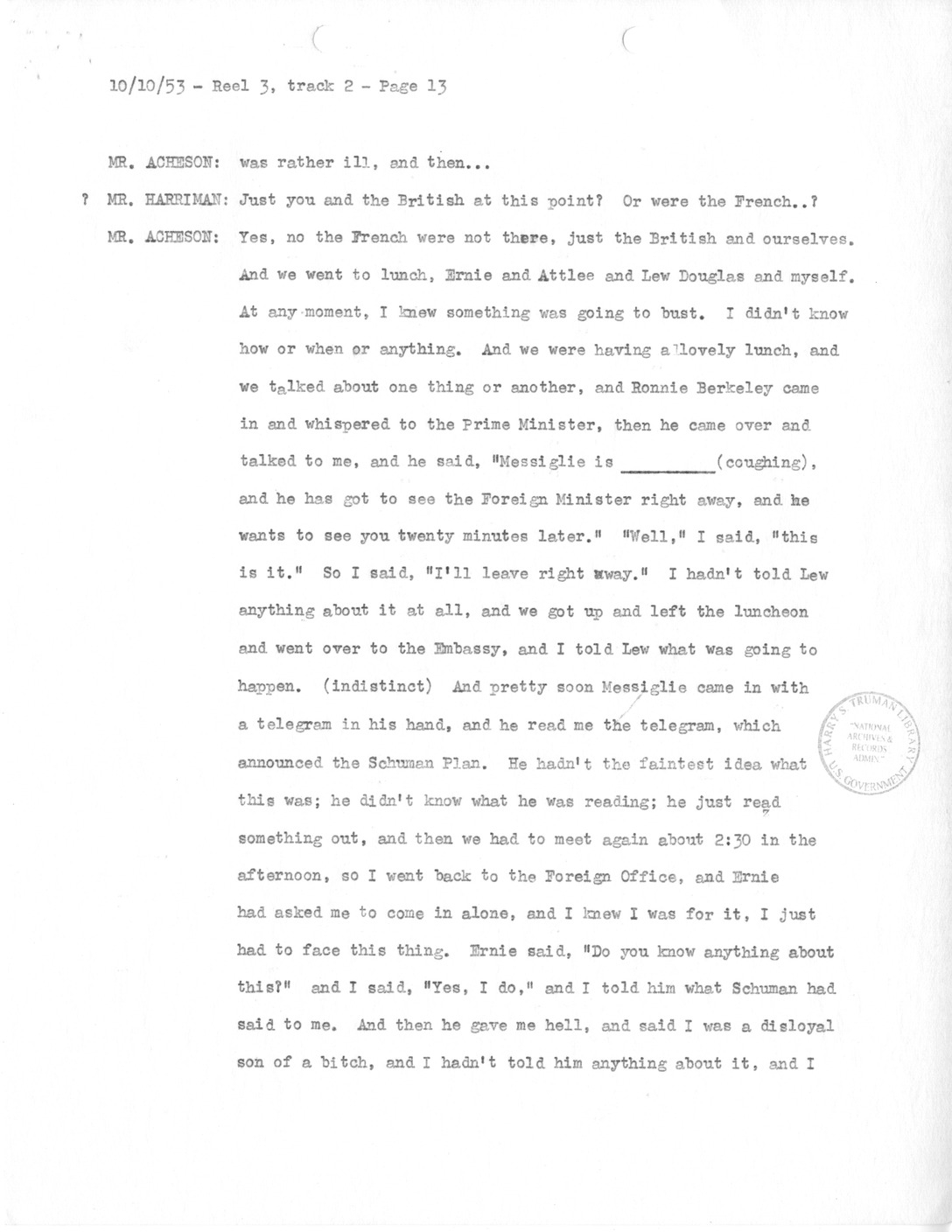 Transcript of Princeton Seminars Discussion, Reel 3, Track 2