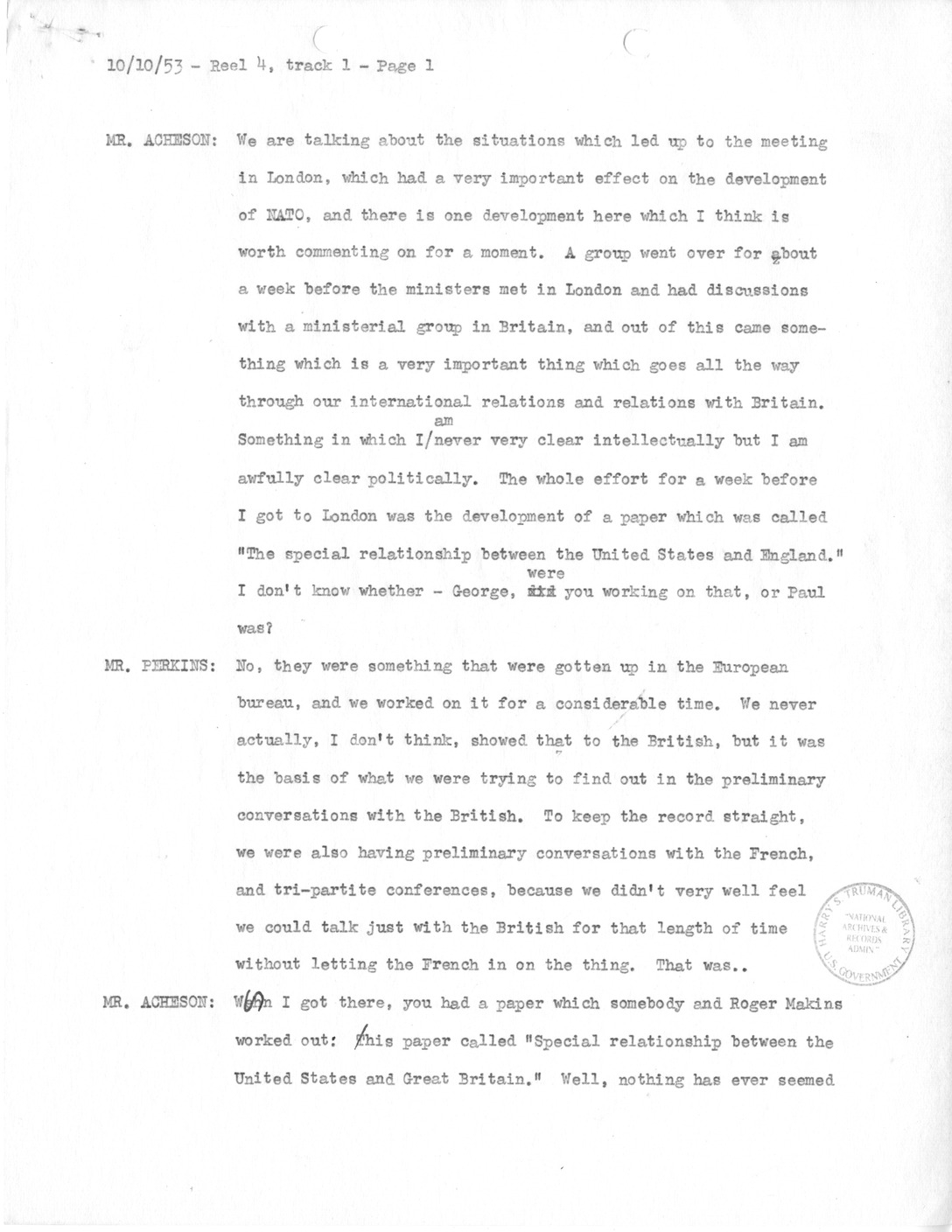 Transcript of Princeton Seminars Discussion, Reel 4, Track 1