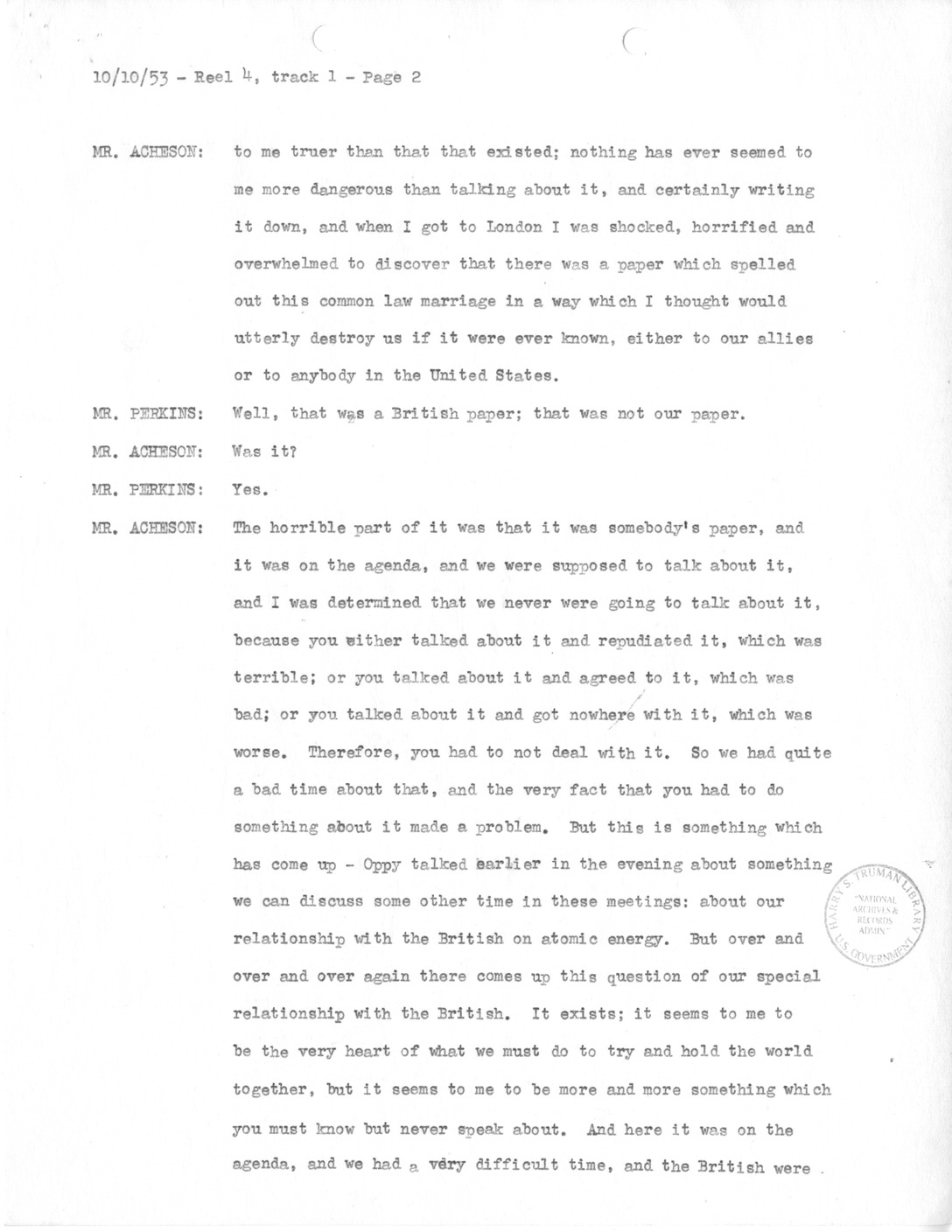 Transcript of Princeton Seminars Discussion, Reel 4, Track 1