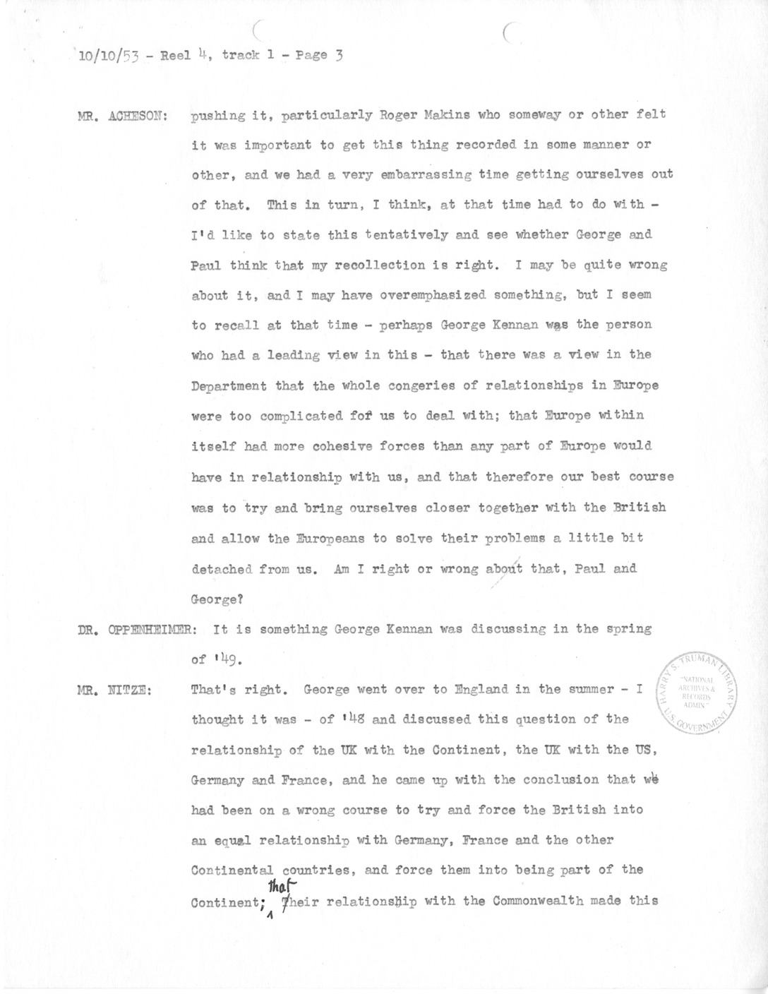 Transcript of Princeton Seminars Discussion, Reel 4, Track 1