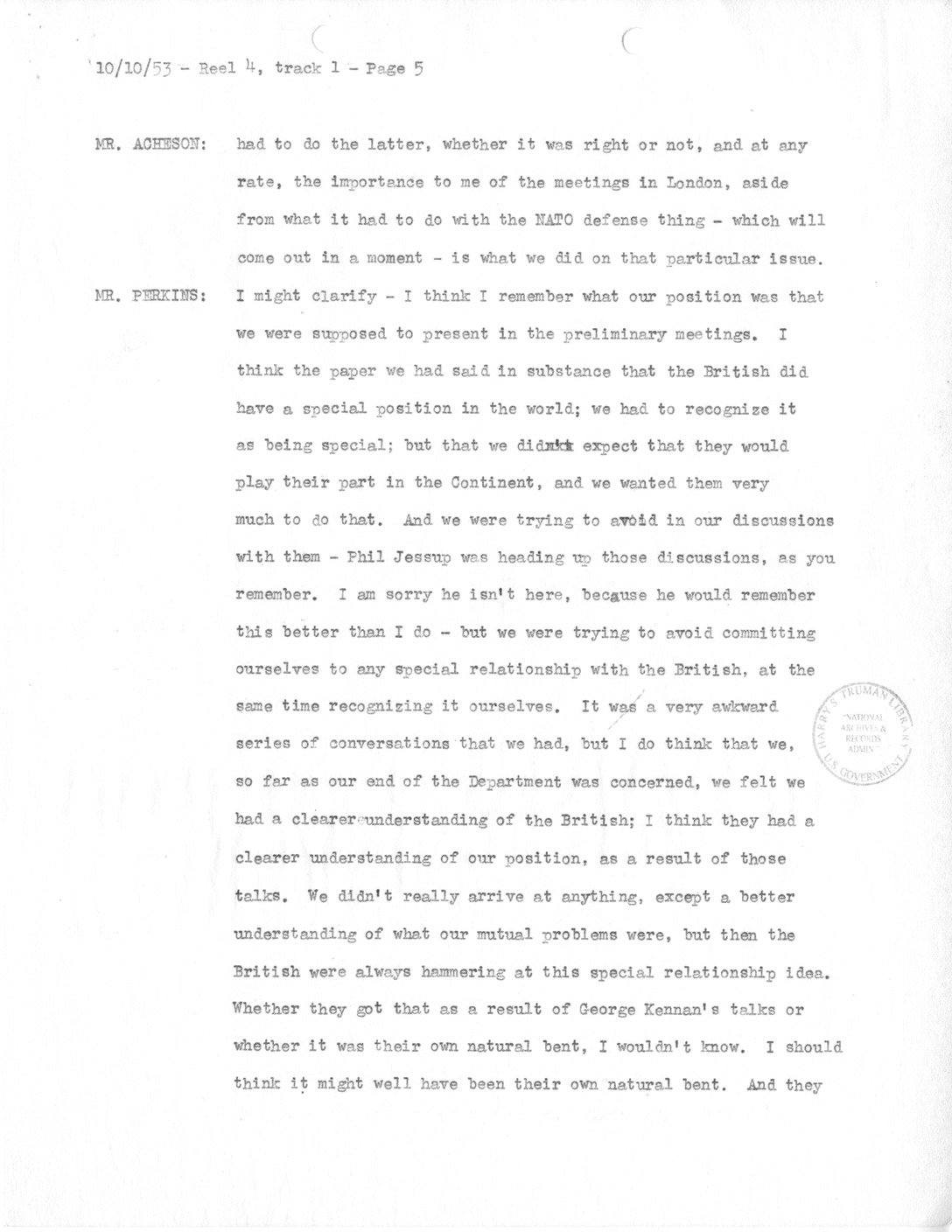 Transcript of Princeton Seminars Discussion, Reel 4, Track 1