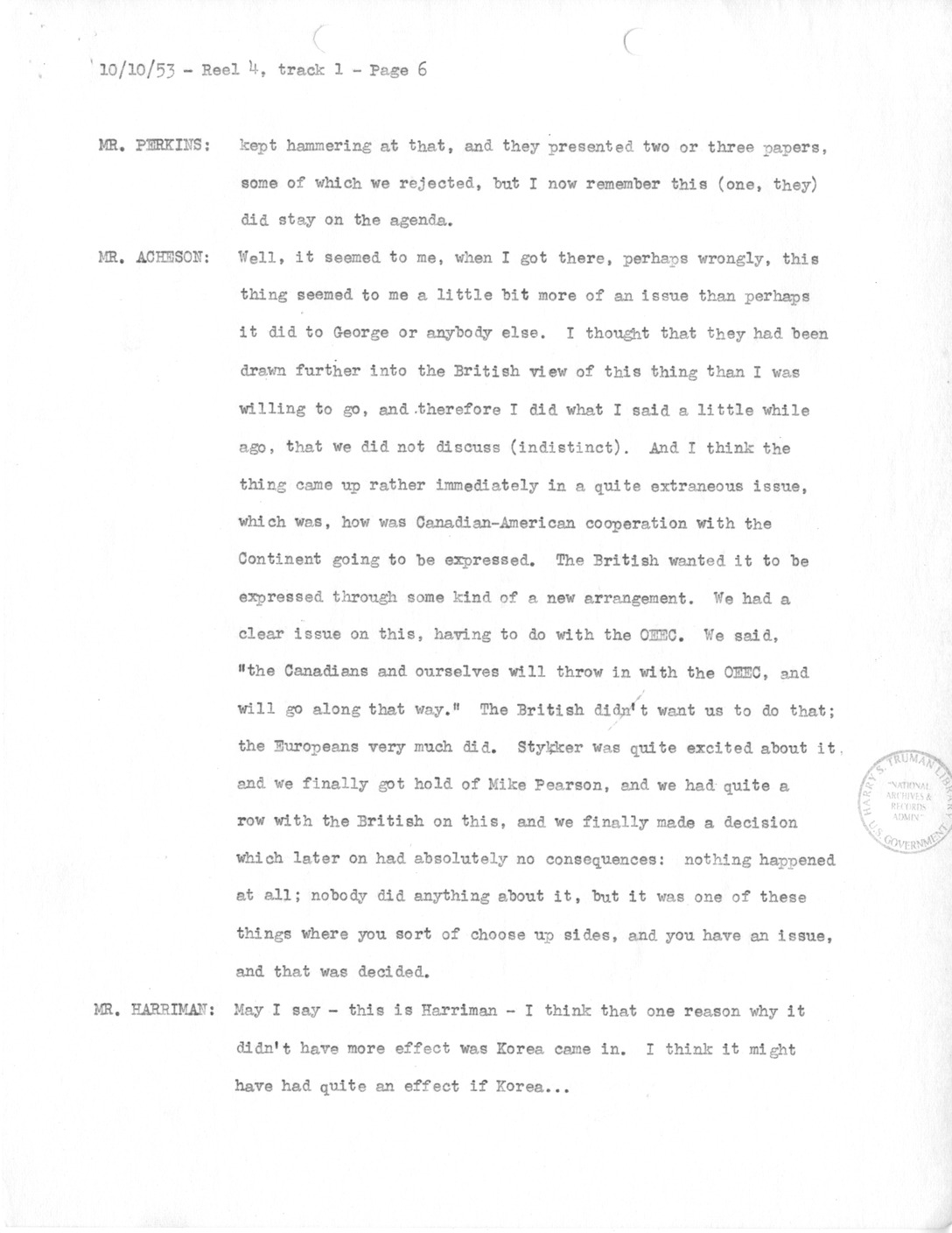 Transcript of Princeton Seminars Discussion, Reel 4, Track 1