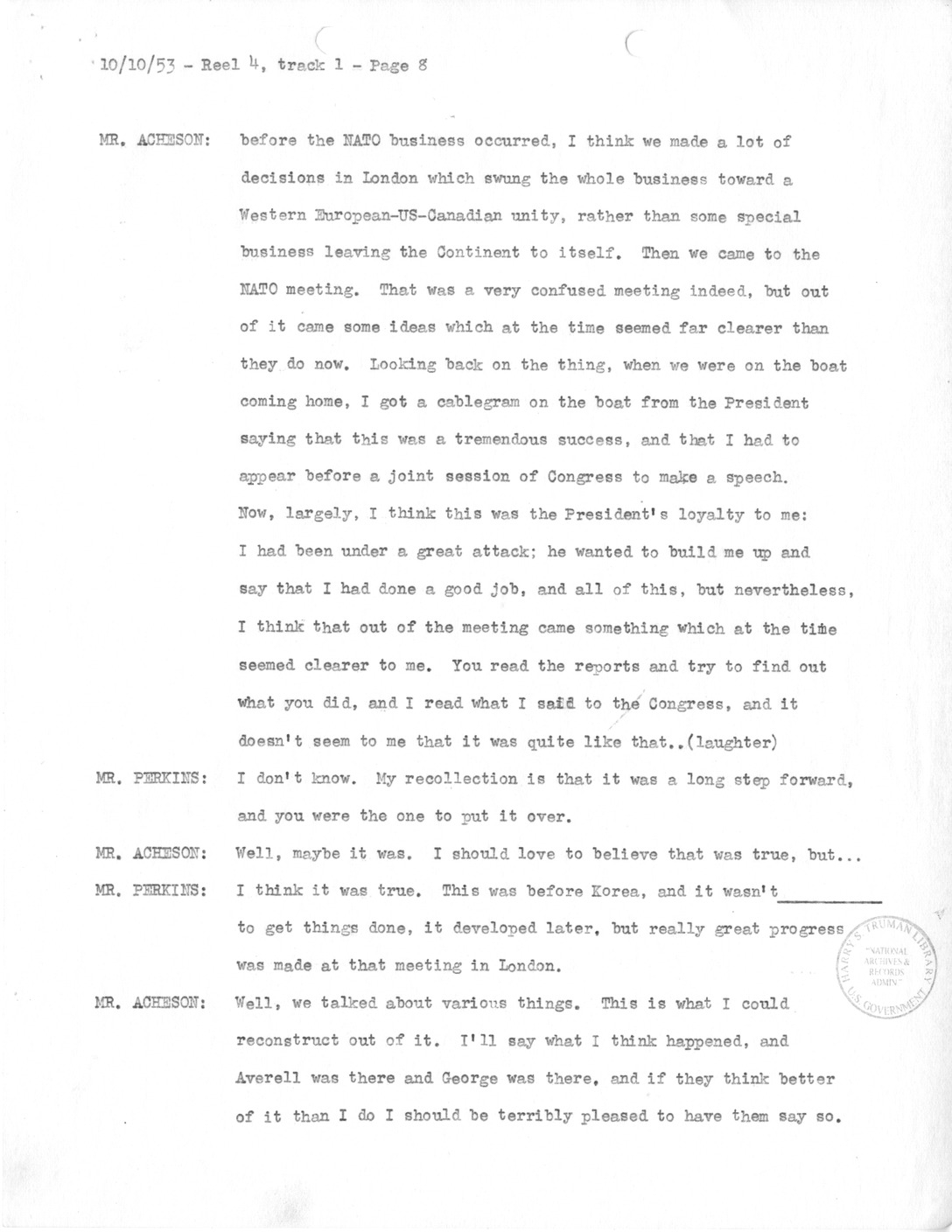 Transcript of Princeton Seminars Discussion, Reel 4, Track 1