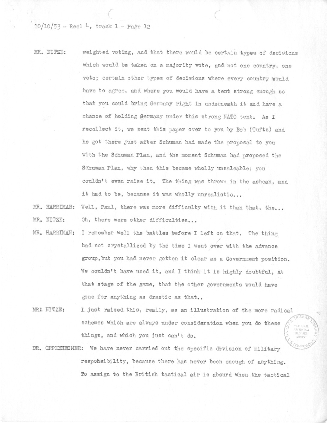 Transcript of Princeton Seminars Discussion, Reel 4, Track 1