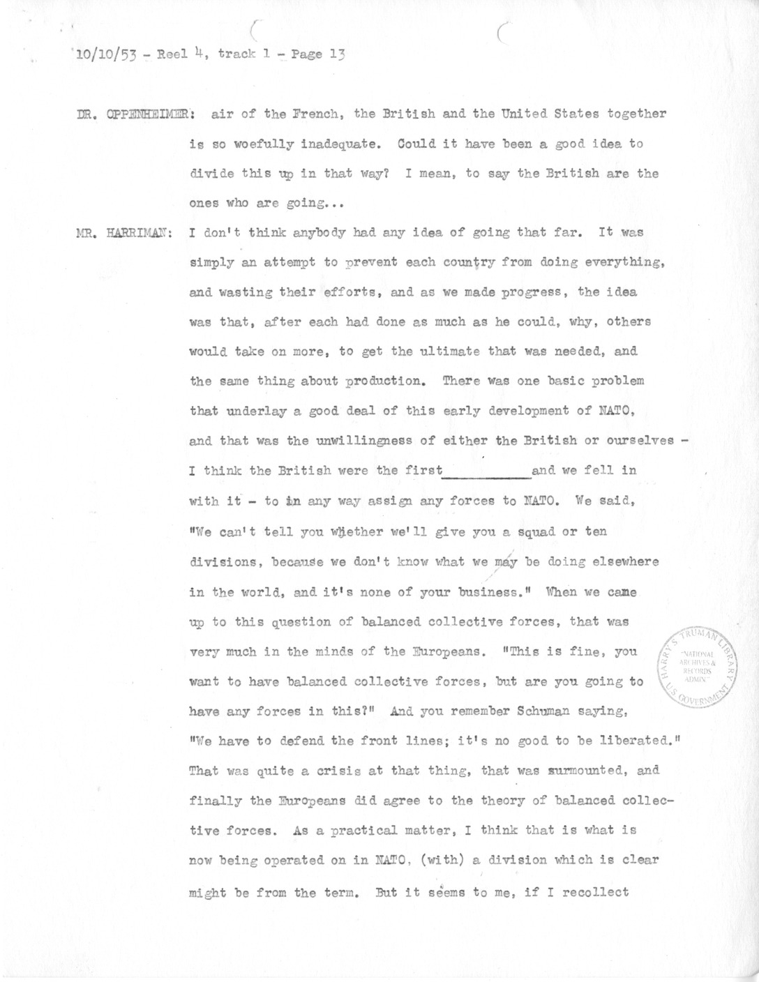Transcript of Princeton Seminars Discussion, Reel 4, Track 1