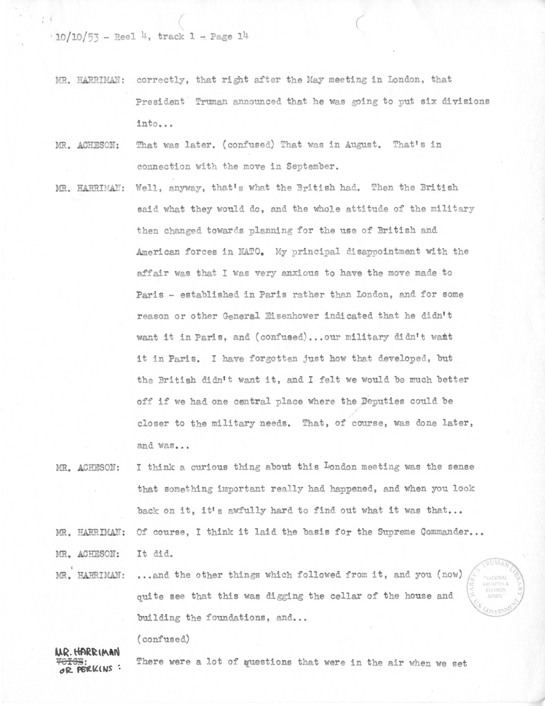 Transcript of Princeton Seminars Discussion, Reel 4, Track 1