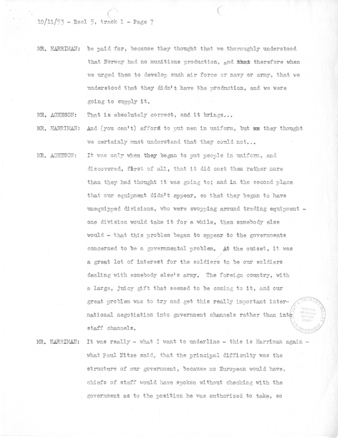 Transcript of Princeton Seminar Discussion, Reel 5, track 1